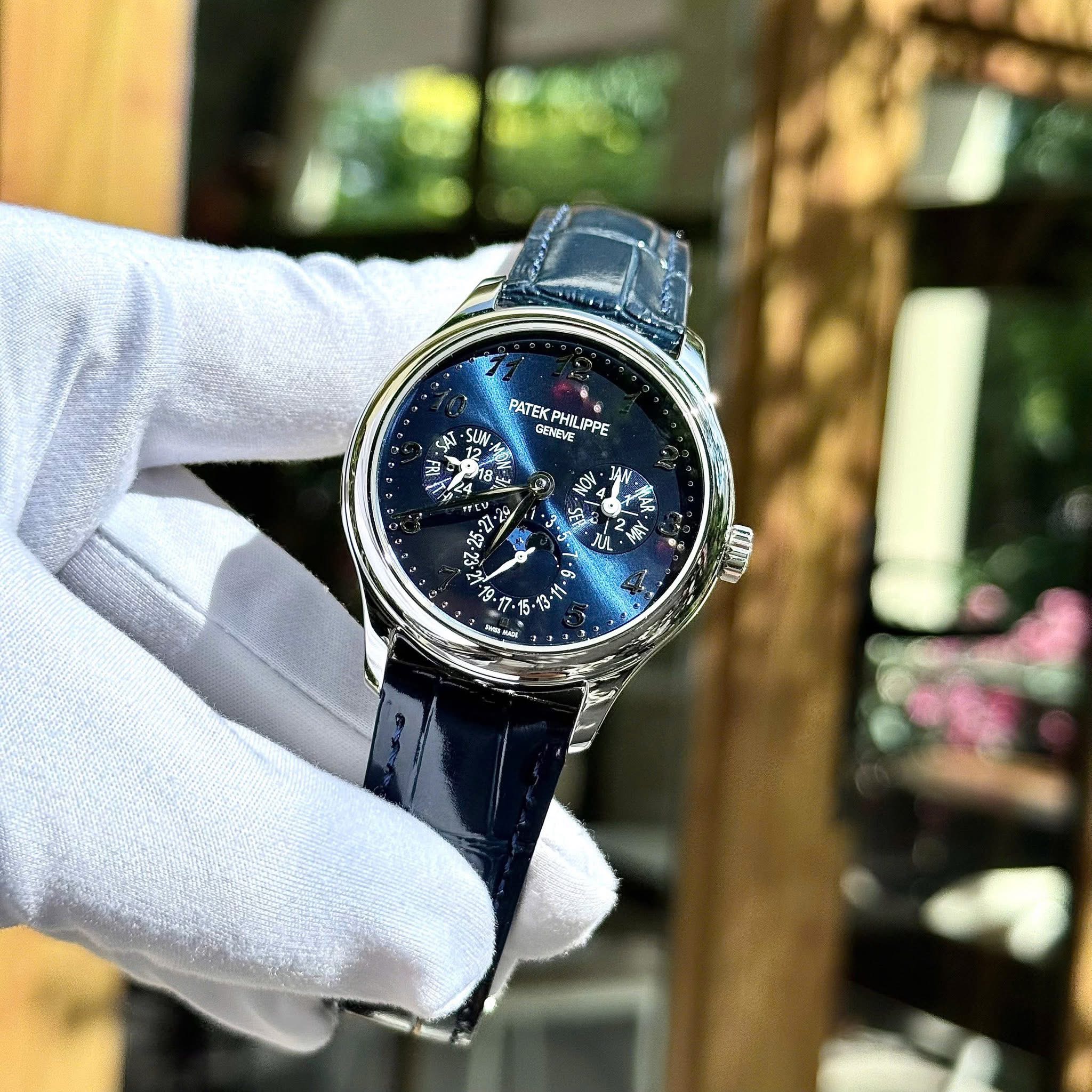 Patek Philippe Grand Complications 5327G-001 Swiss 1:1 Grade – Blue Dial & Silver Bezel - Image 6