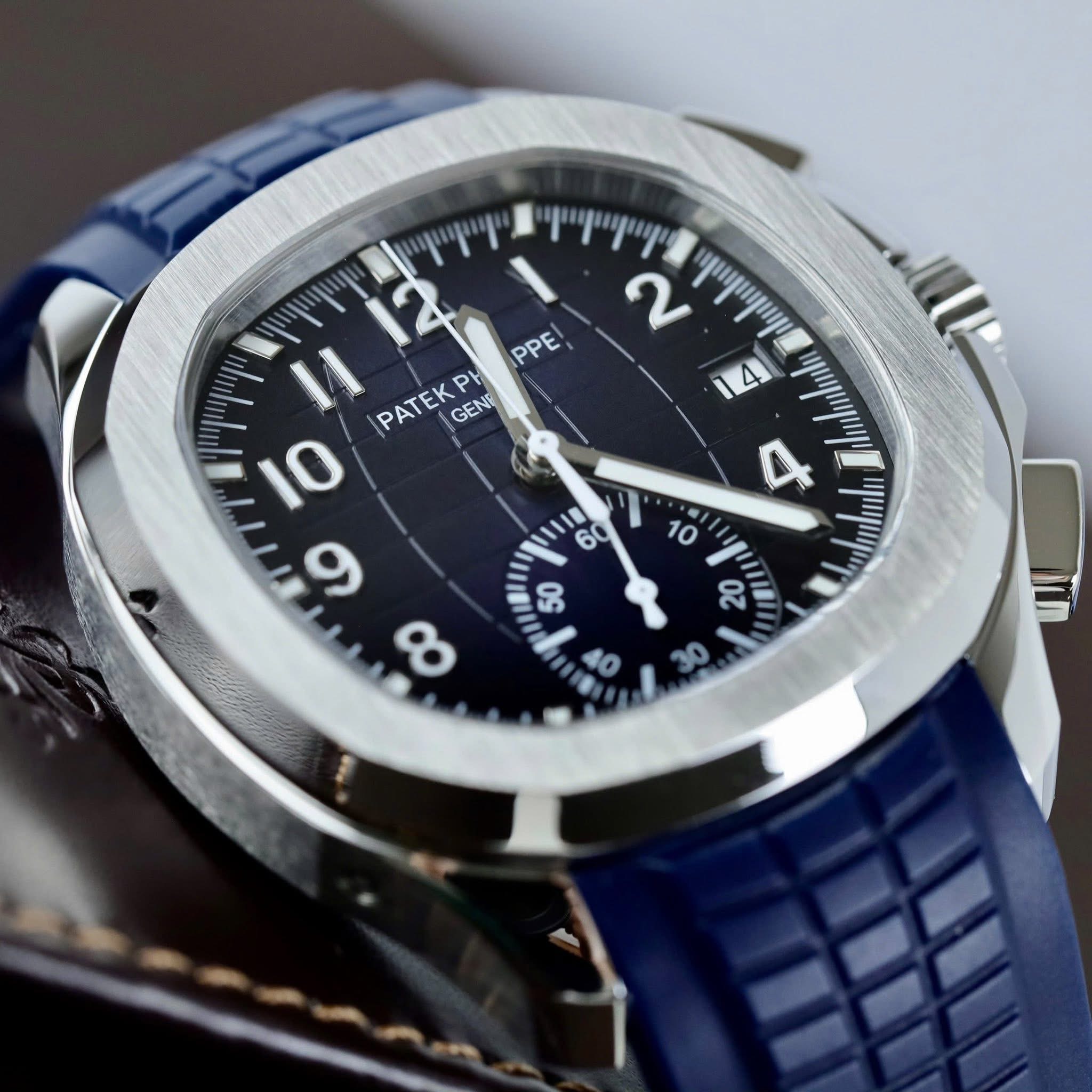 Patek Philippe Aquanaut Chronograph 5968G-001 Euro Grade – Midnight Blue Dial - Image 2