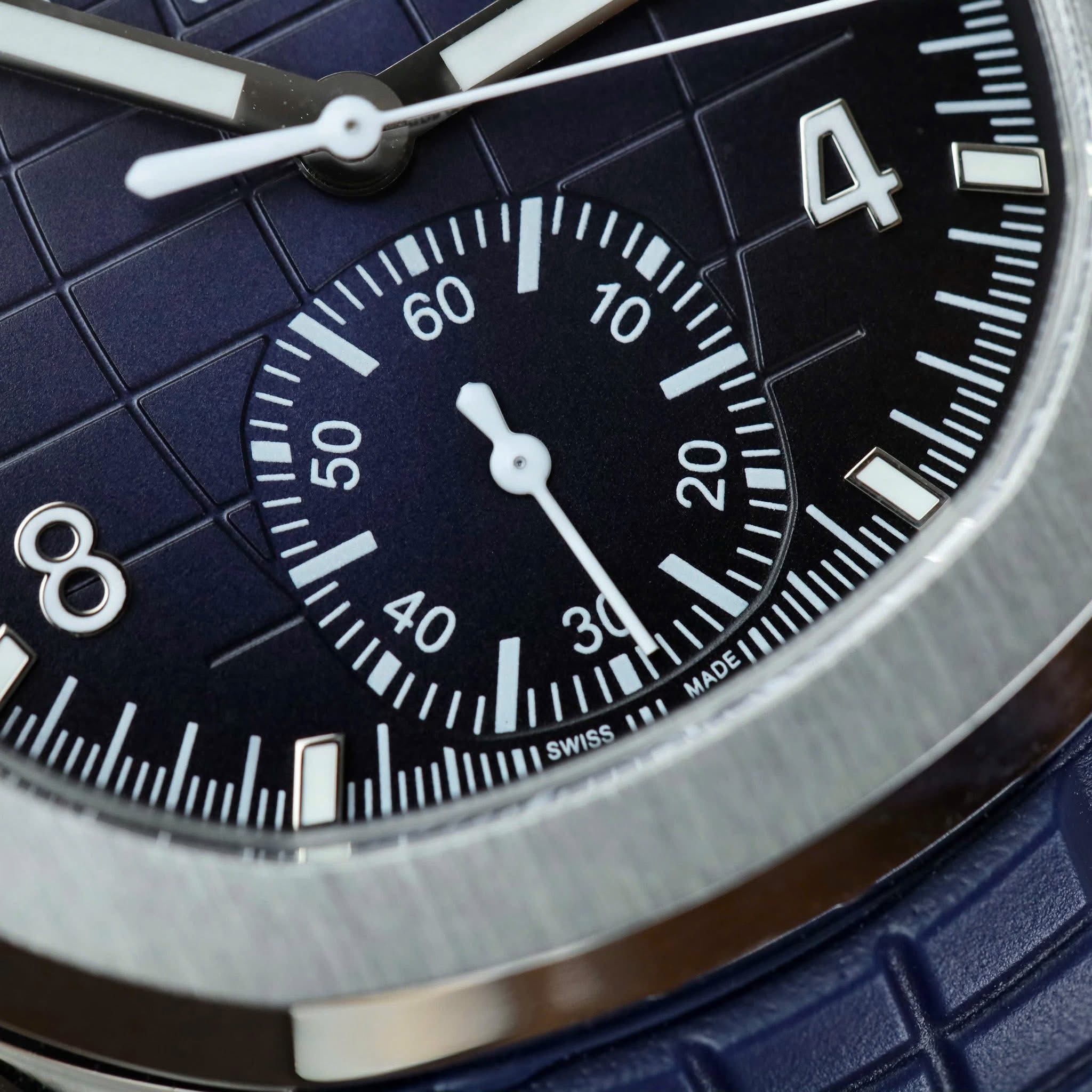 Patek Philippe Aquanaut Chronograph 5968G-001 Euro Grade – Midnight Blue Dial - Image 8