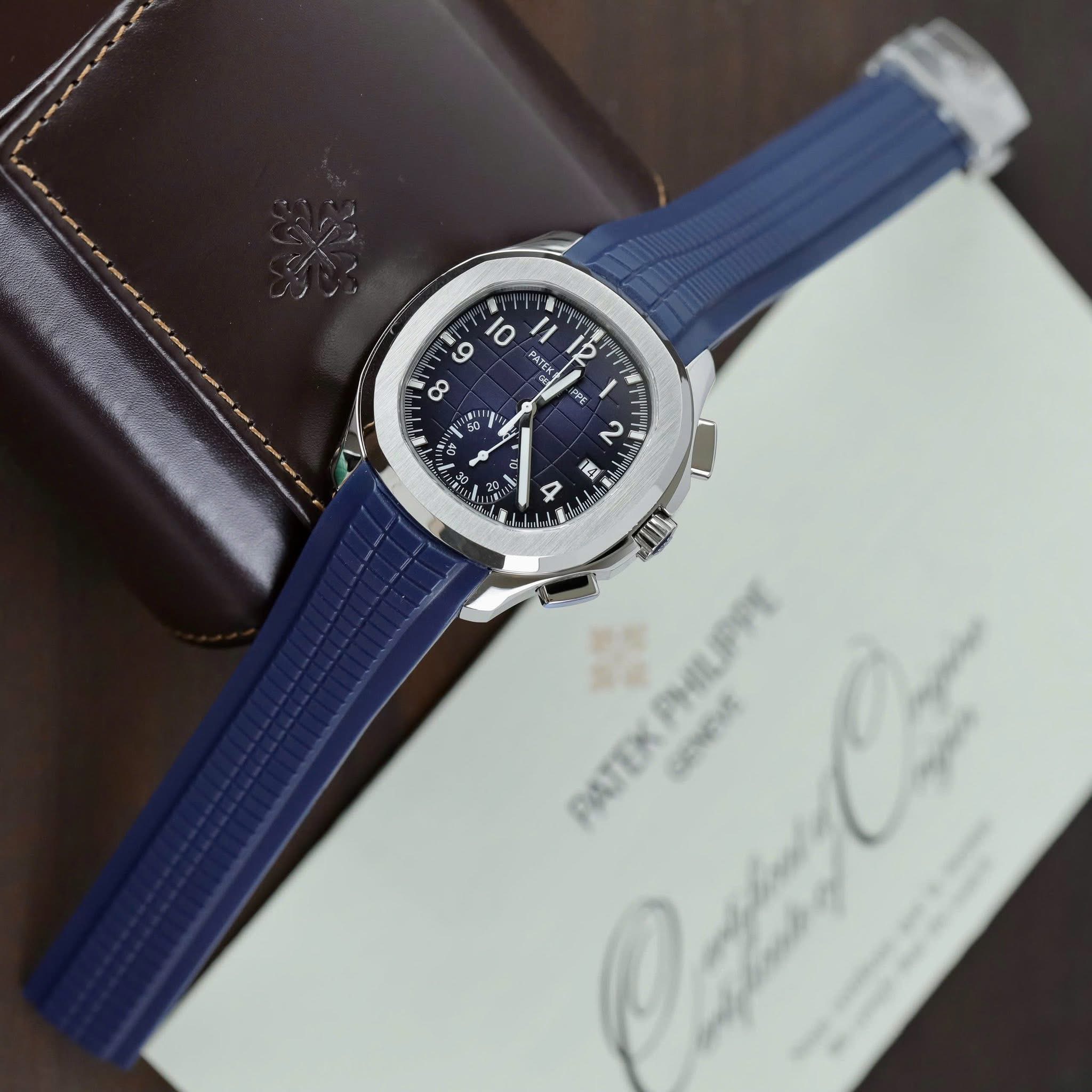 Patek Philippe Aquanaut Chronograph 5968G-001 Euro Grade – Midnight Blue Dial - Image 9