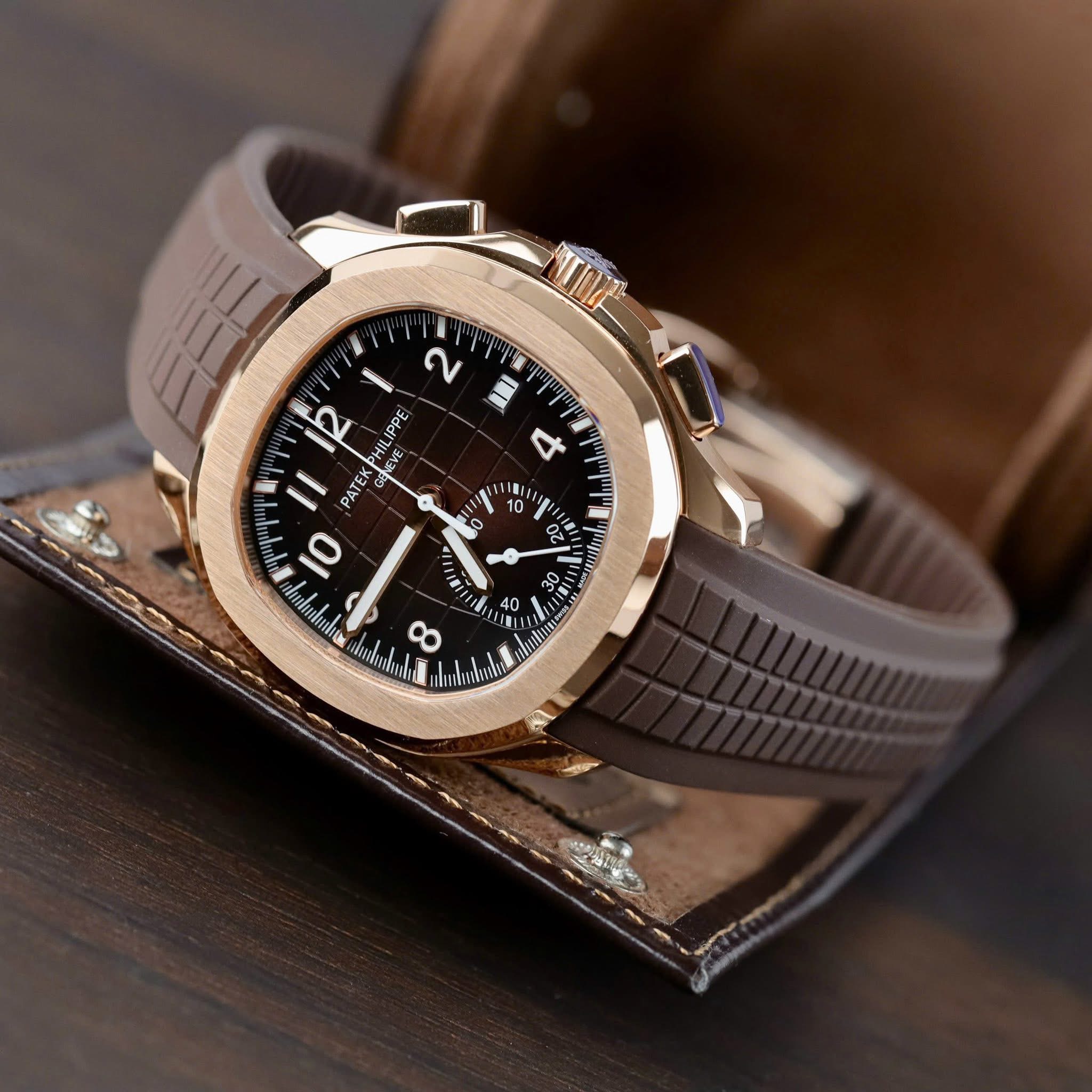 Patek Philippe Aquanaut Euro Grade – Brown & Rose Gold Tone - Image 2