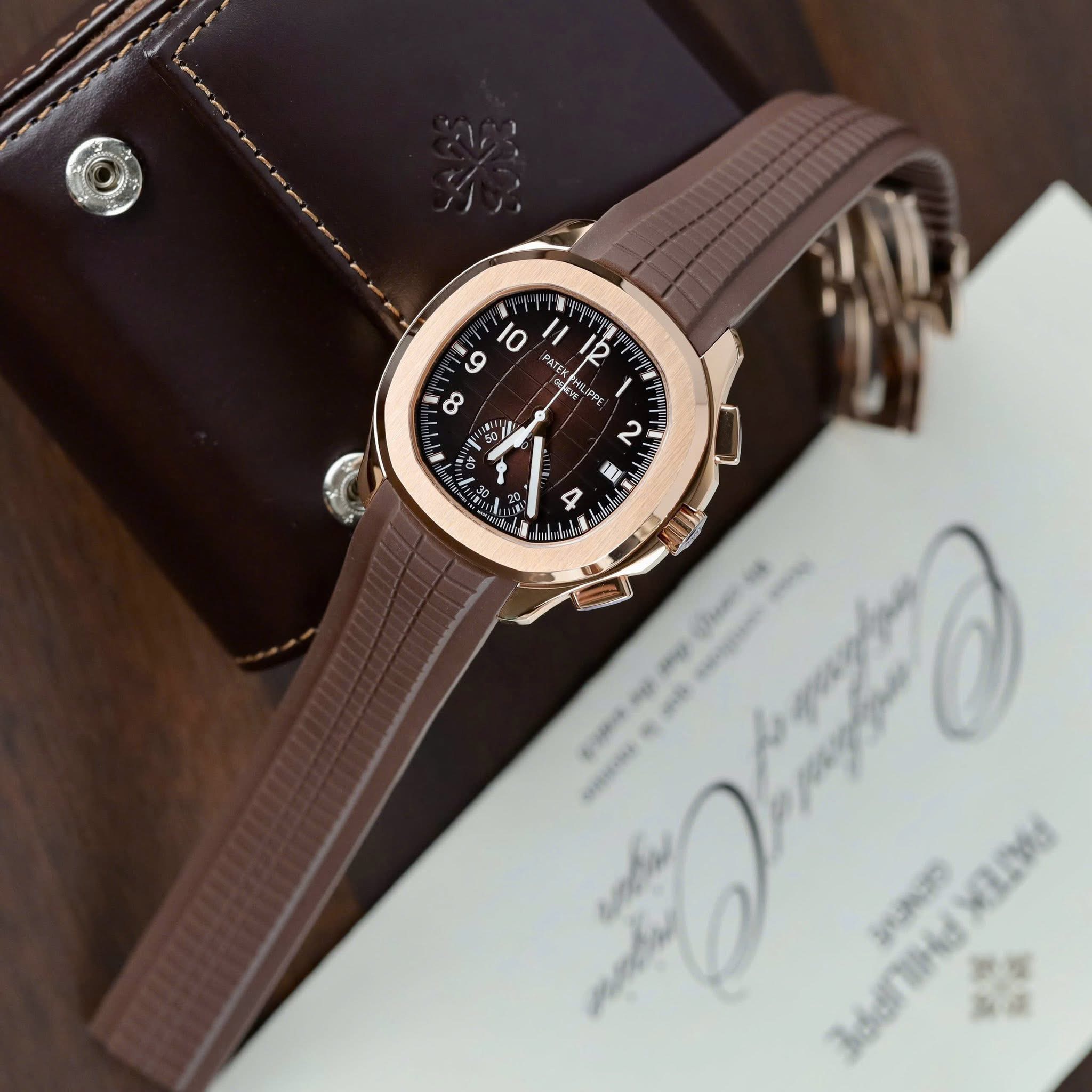 Patek Philippe Aquanaut Euro Grade – Brown & Rose Gold Tone - Image 10