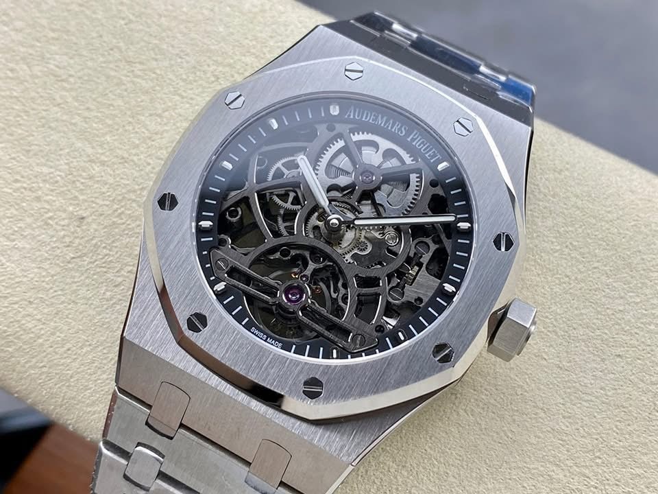 Audemars Piguet Royal Oak Double Balance Wheel Openworked Swiss 1:1 Grade Watch – Skeleton Dial