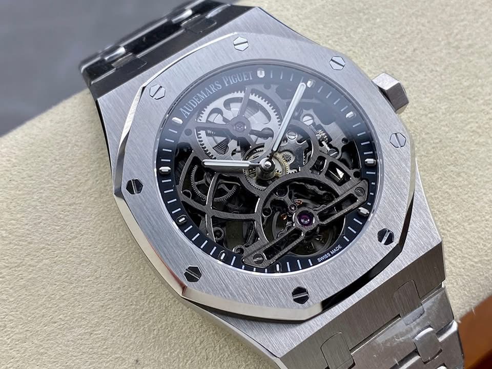 Audemars Piguet Royal Oak Double Balance Wheel Openworked Swiss 1:1 Grade Watch – Skeleton Dial - Image 2