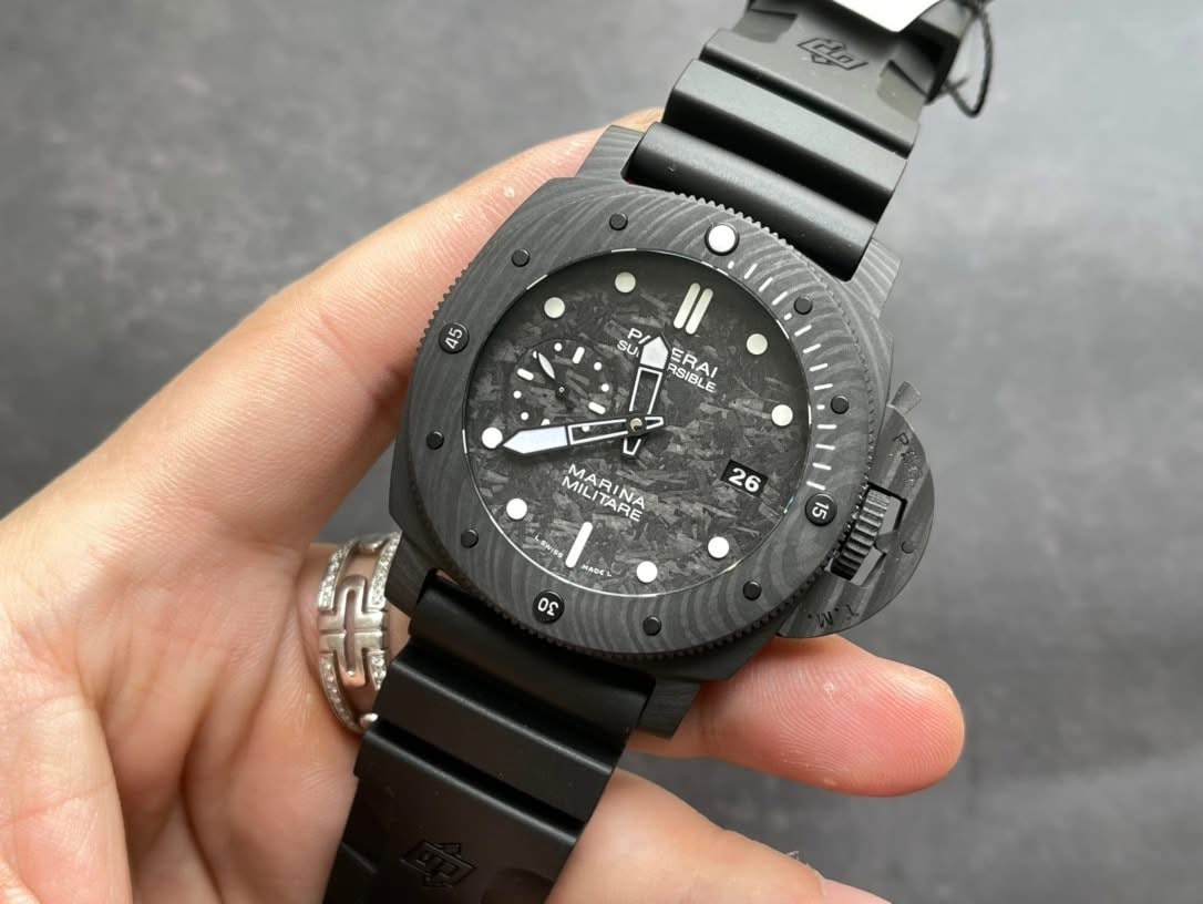Panerai Submersible Marina Militare PAM02979 Swiss 1:1 Grade – Black Carbotech Dial