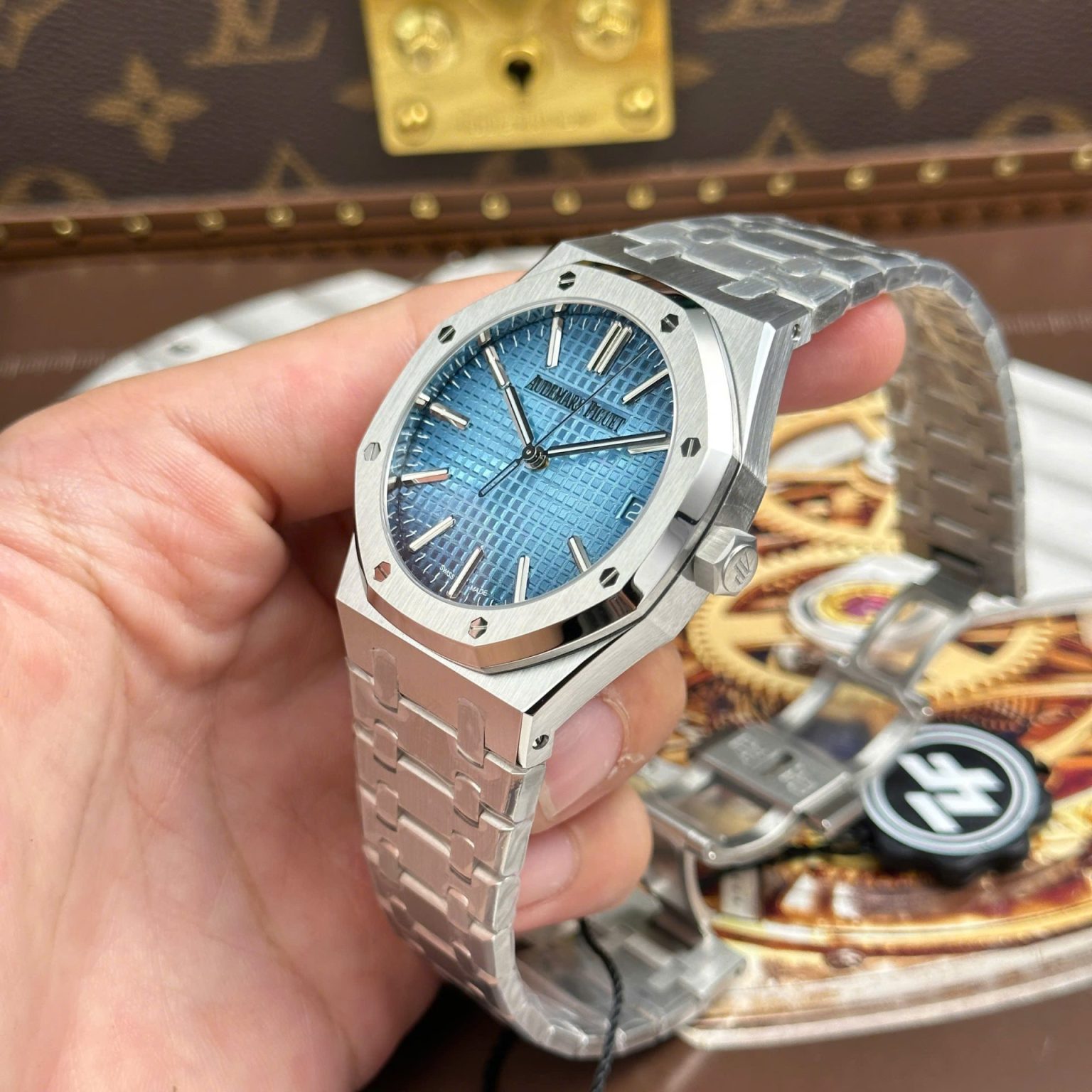 Audemars Piguet Royal Oak 15510BC Ice Blue Automatic 41mm Swiss 1:1 Grade Luxury Watch - Image 8