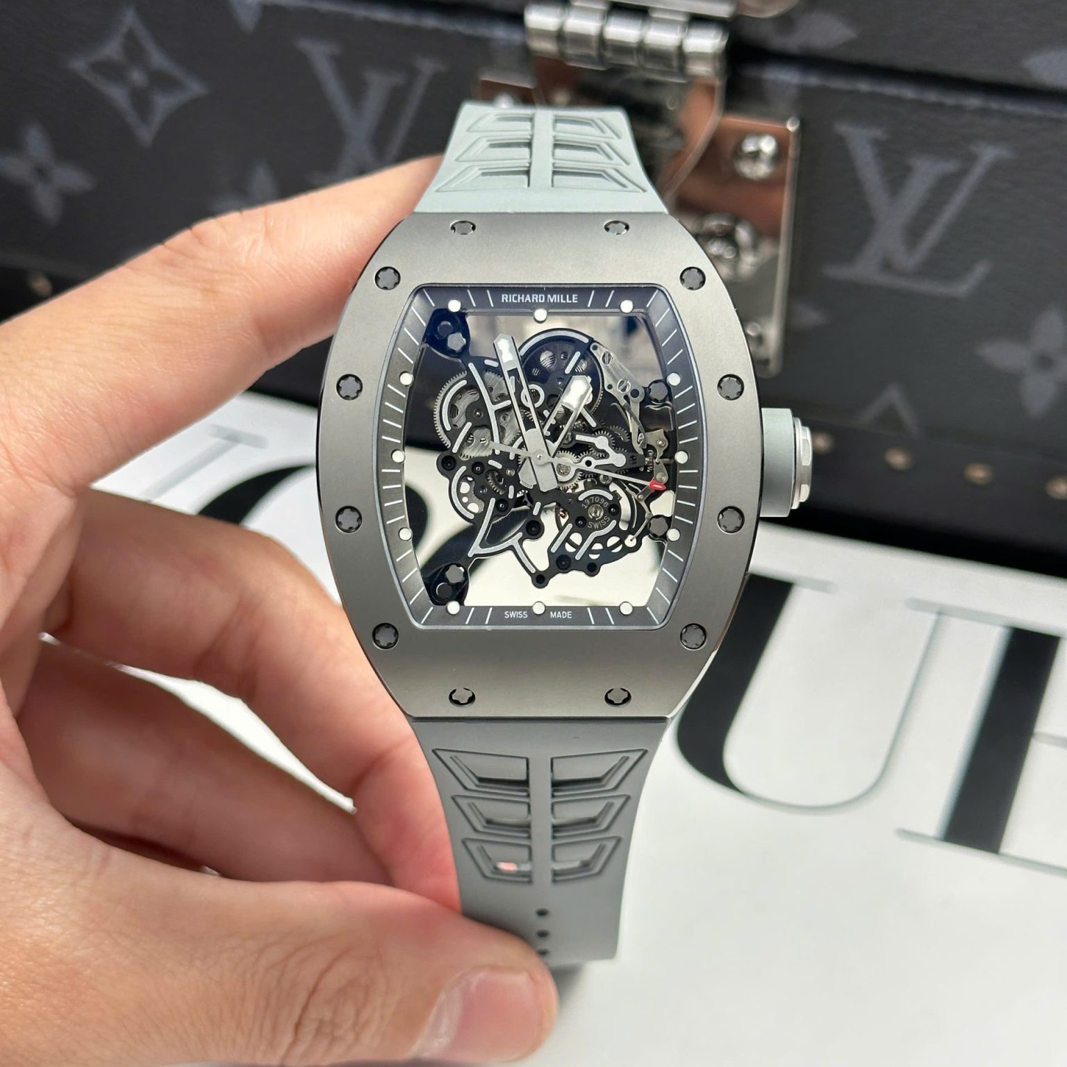 Richard Mille RM055 Bubba Watson Grey Ceramic Swiss 1:1 Grade Luxury Watch - Image 2