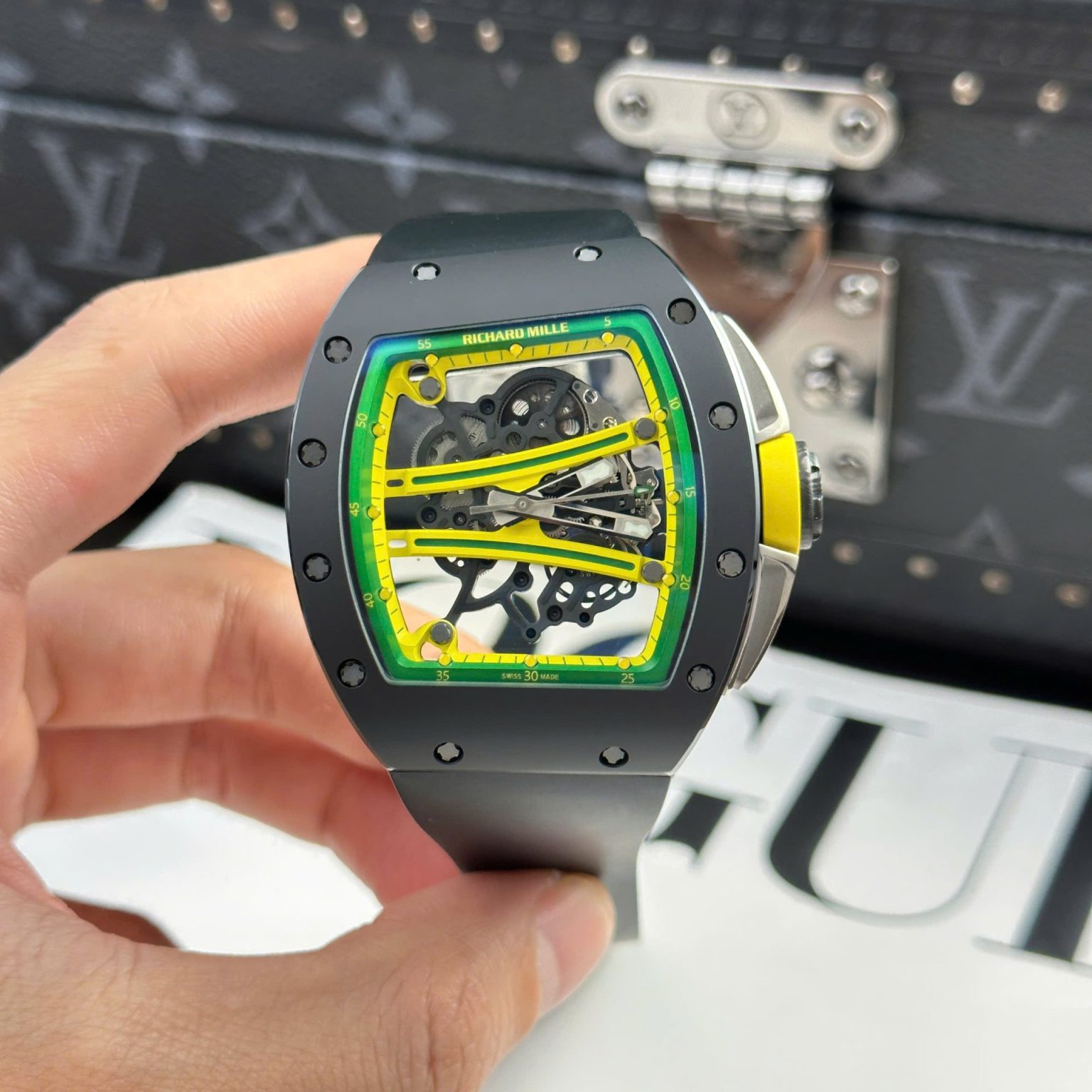 Richard Mille RM61-01 Yohan Blake Ceramic Black 42.7×50.23mm Swiss 1:1 Grade Luxury Watch