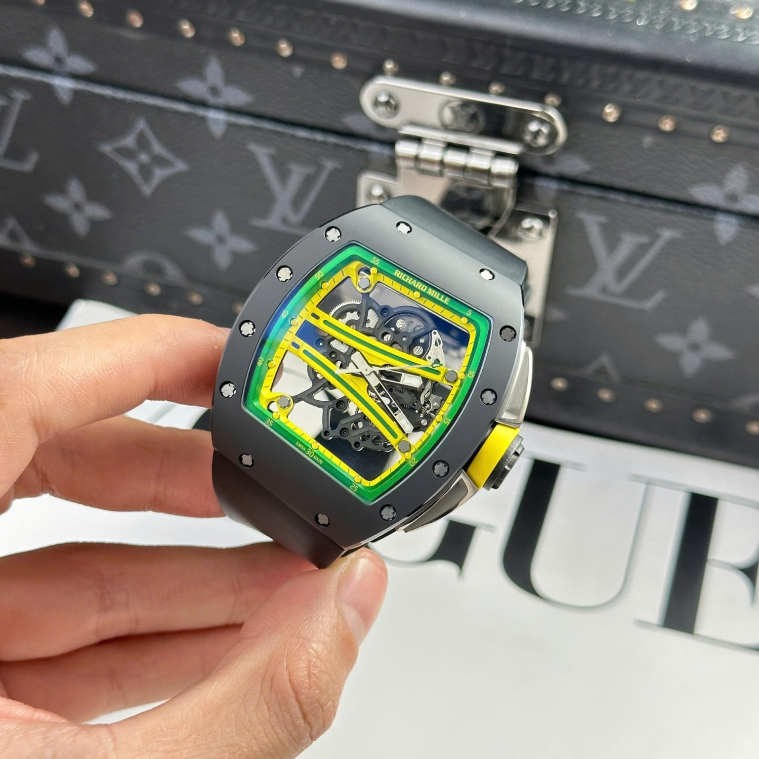 Richard Mille RM61-01 Yohan Blake Ceramic Black 42.7×50.23mm Swiss 1:1 Grade Luxury Watch - Image 2