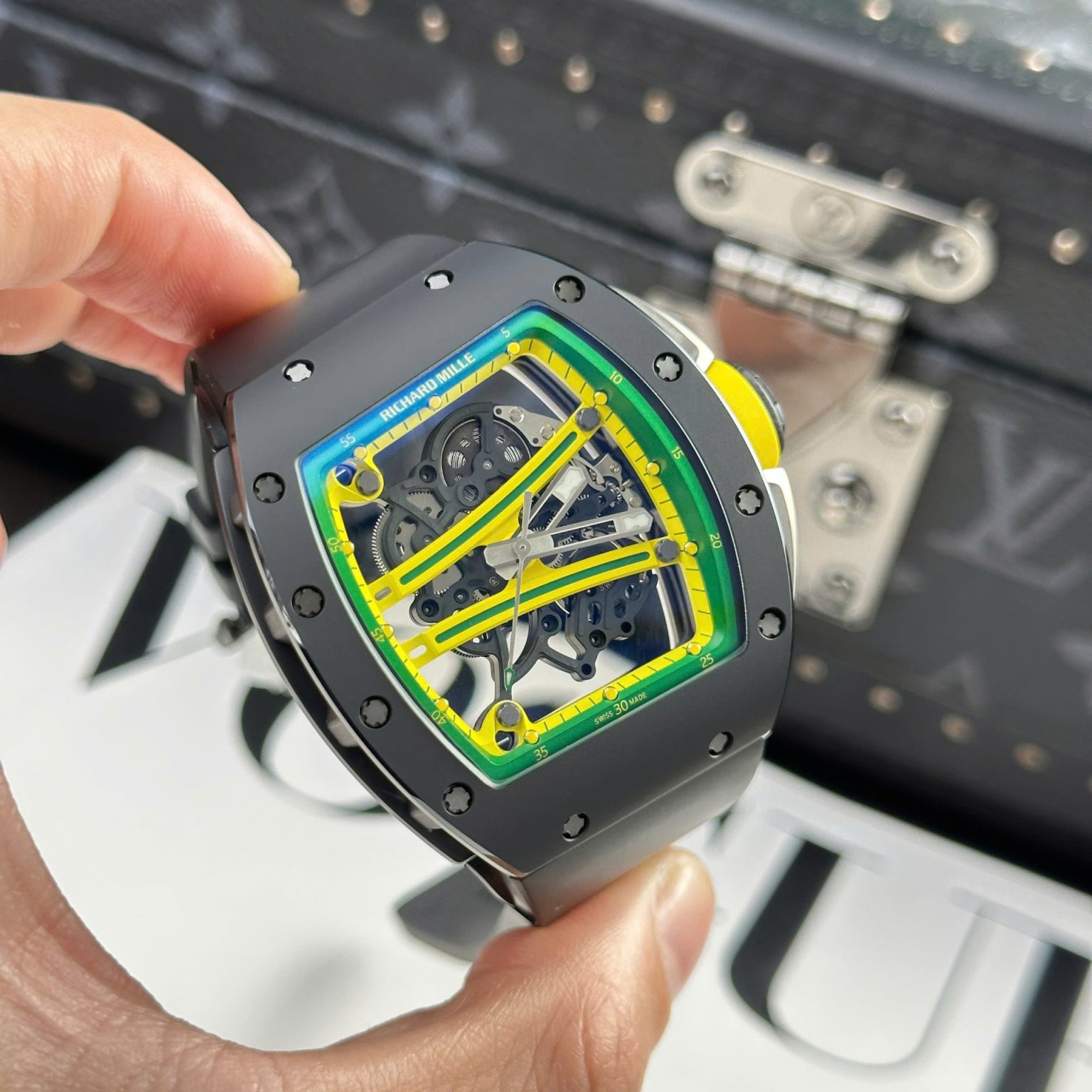 Richard Mille RM61-01 Yohan Blake Ceramic Black 42.7×50.23mm Swiss 1:1 Grade Luxury Watch - Image 3