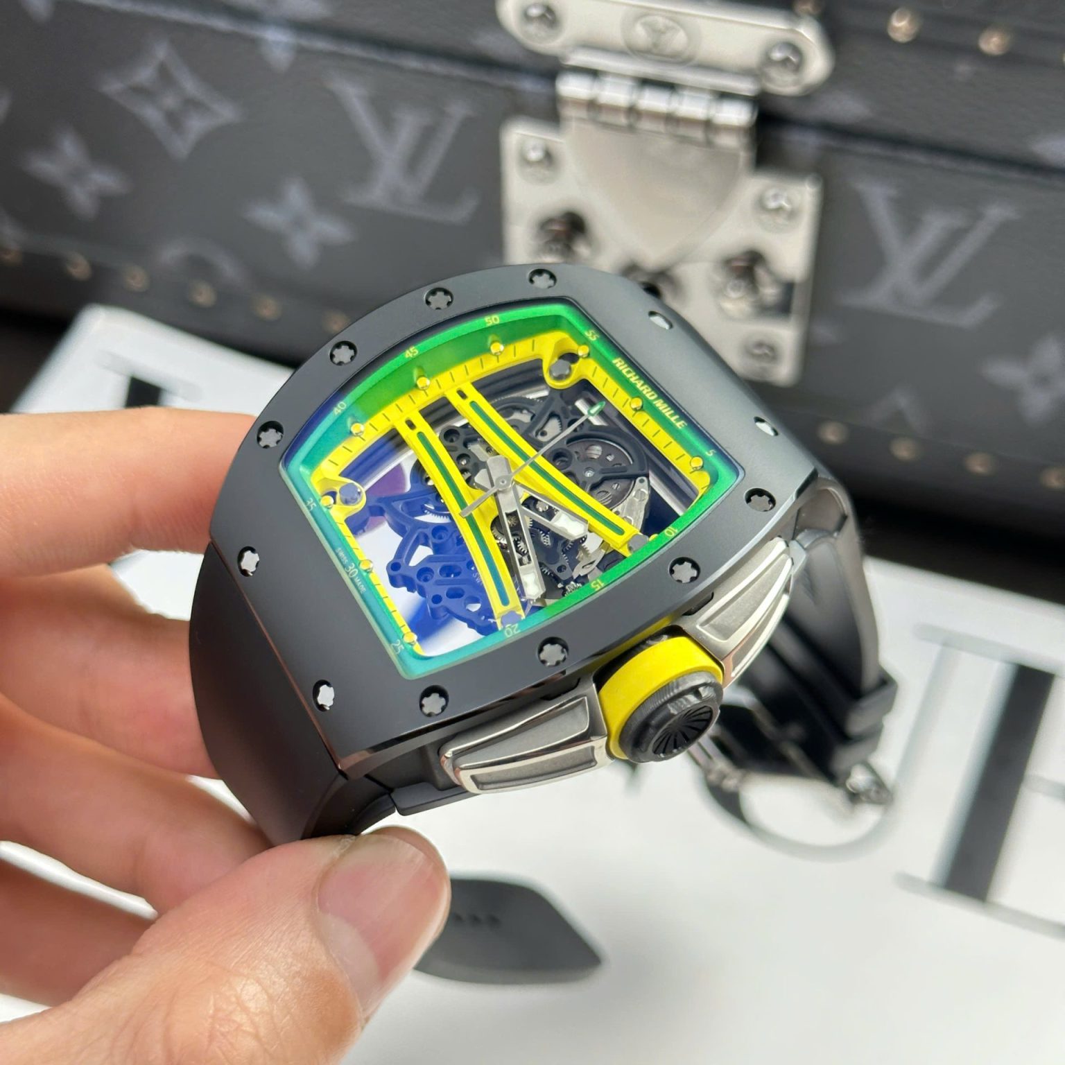Richard Mille RM61-01 Yohan Blake Ceramic Black 42.7×50.23mm Swiss 1:1 Grade Luxury Watch - Image 9