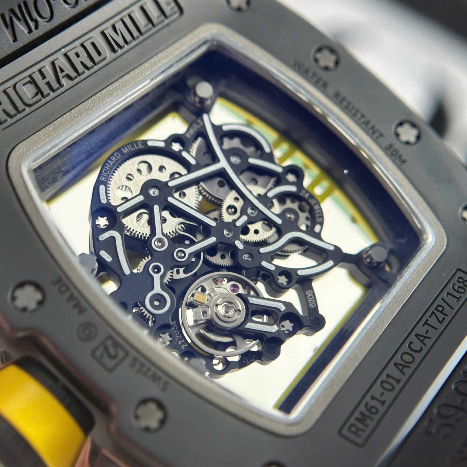 Richard Mille RM61-01 Yohan Blake Ceramic Black 42.7×50.23mm Swiss 1:1 Grade Luxury Watch - Image 6