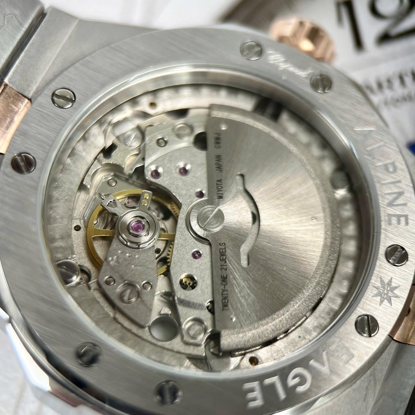 Chopard Alpine Eagle Swiss 1:1 Grade Luxury Replica Watch Steel & Rose Gold Tone Case Bernina Gray Dial - Image 7