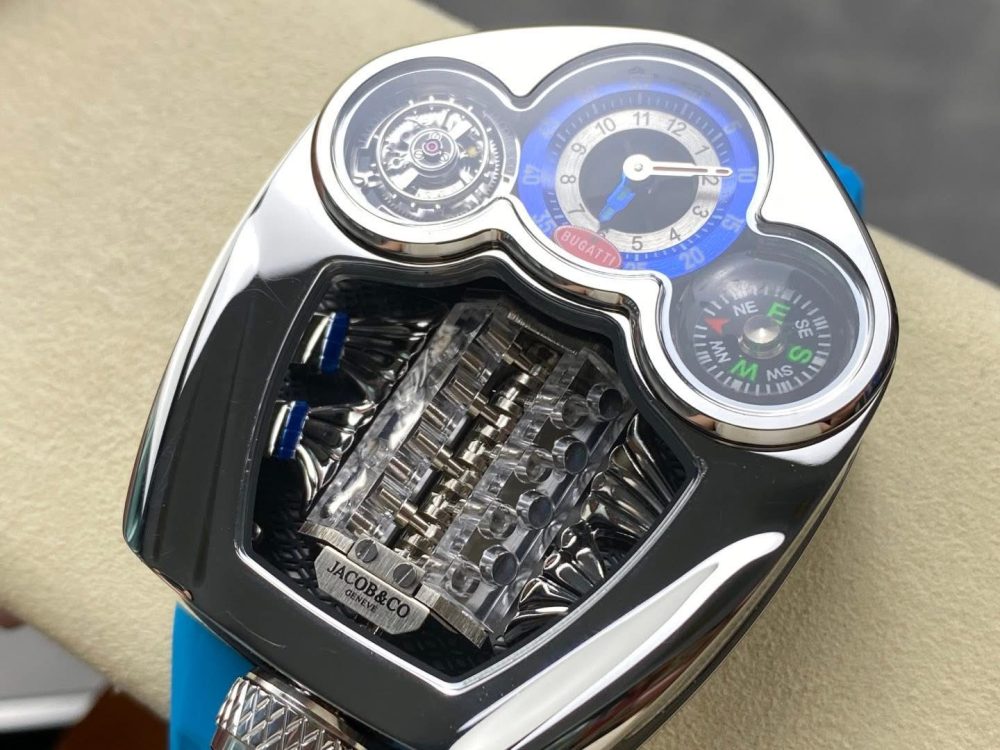 Watch With Engine Inside Jacob & Co. Bugatti Chiron Tourbillon – Manually Operated W16 Engine ...