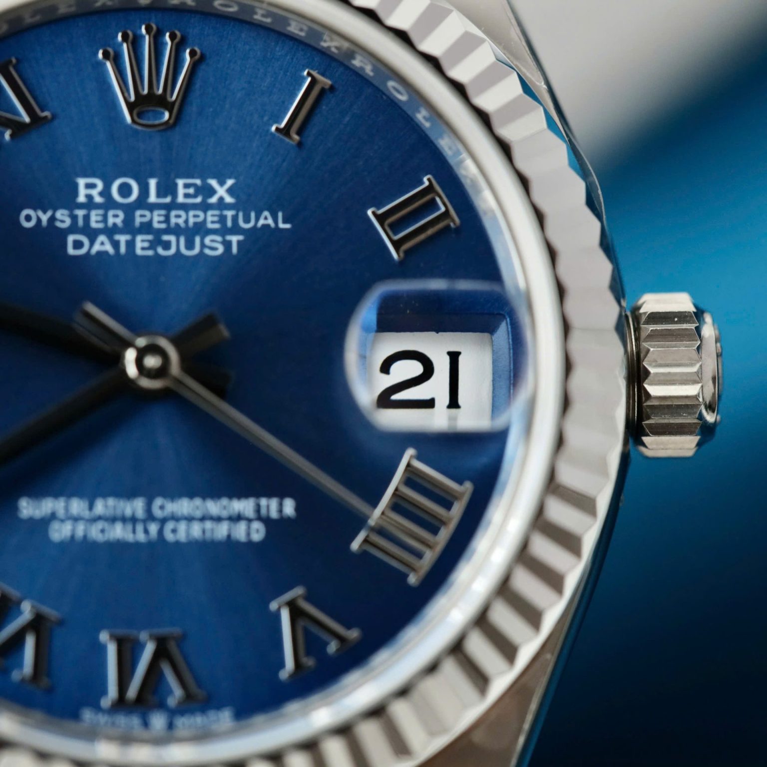 Rolex DateJust 31mm – Women’s Blue Dial | Swiss 1:1 Grade Automatic Replica Watch - Image 6