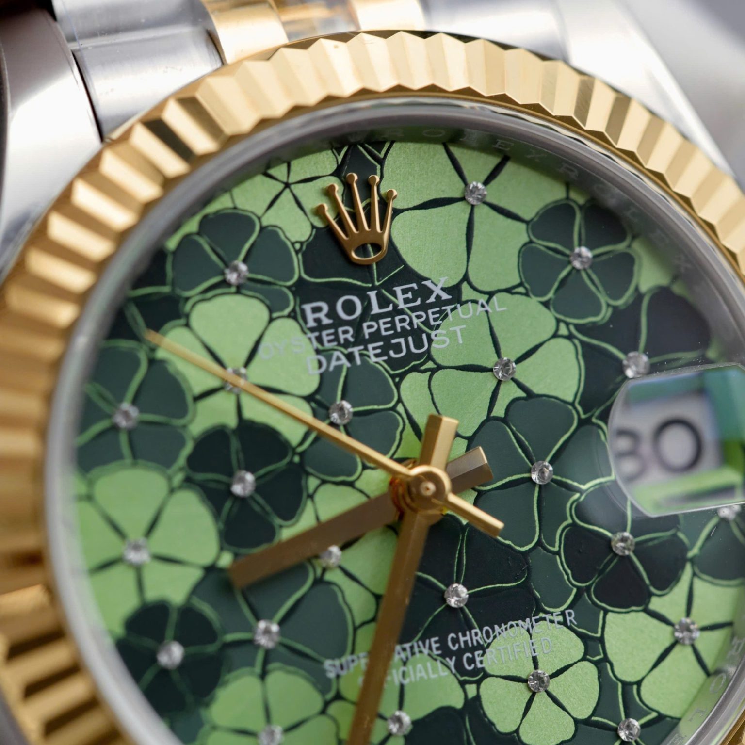Rolex DateJust 31mm – Women’s Green Flower Dial | Swiss 1:1 Grade Automatic Replica Watch - Image 5