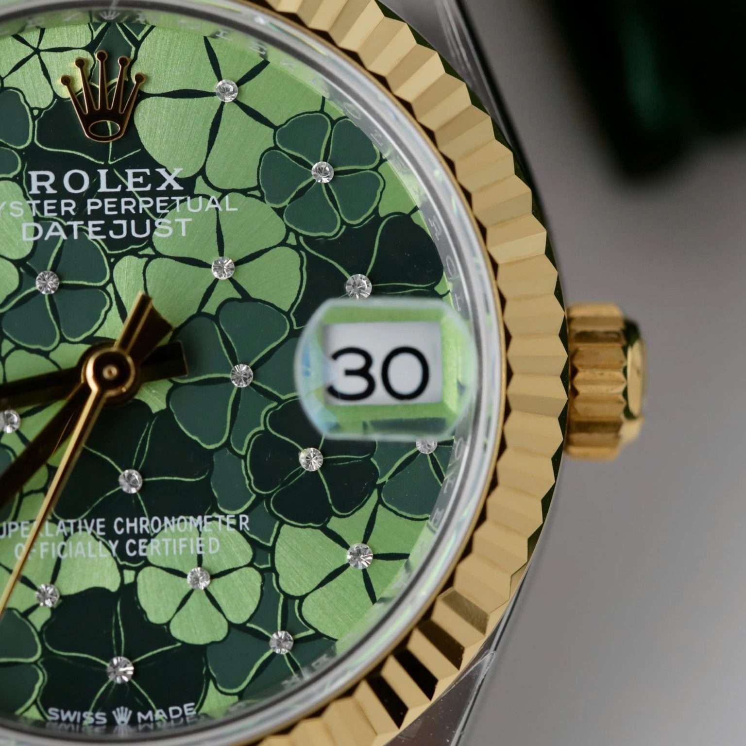 Rolex DateJust 31mm – Women’s Green Flower Dial | Swiss 1:1 Grade Automatic Replica Watch - Image 6