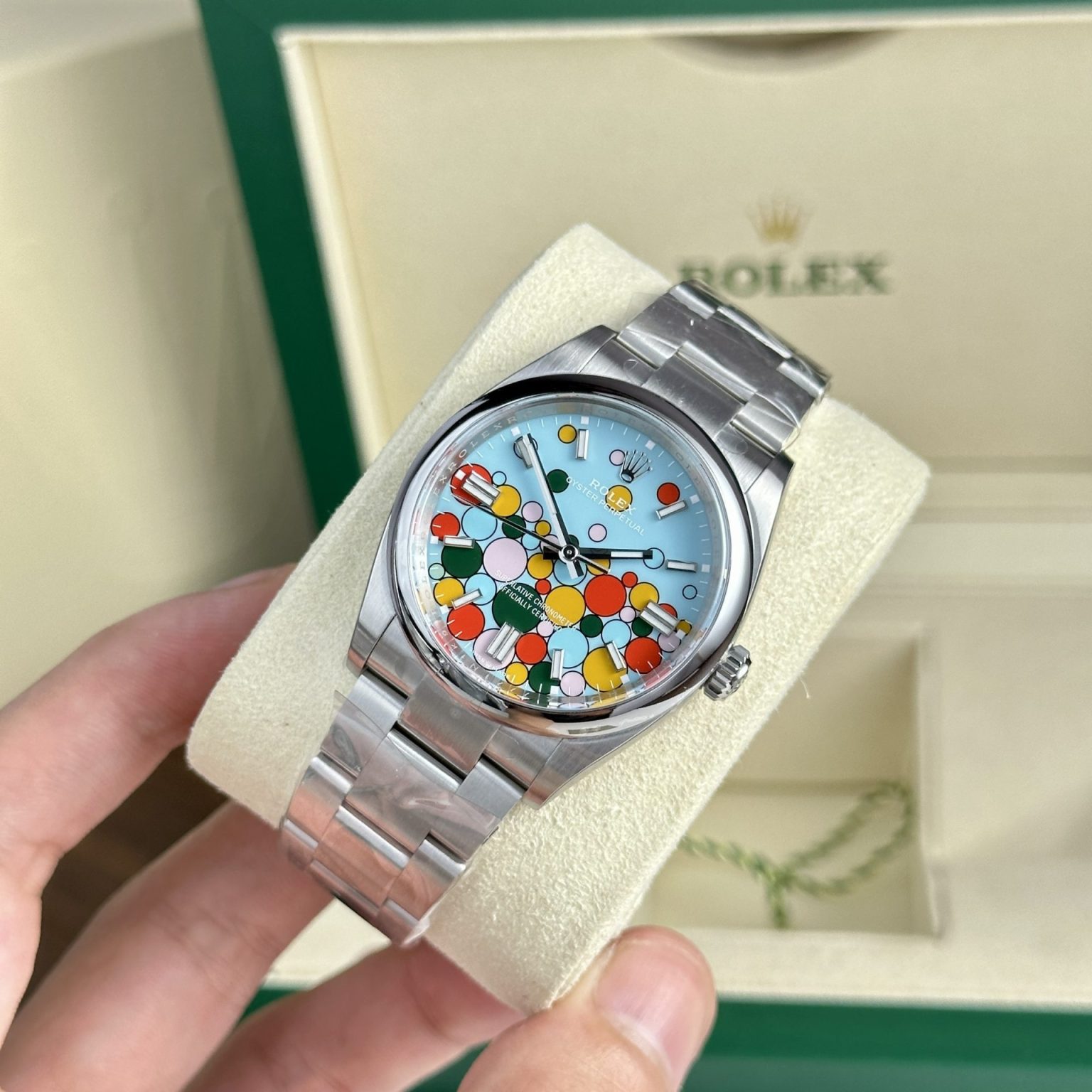 Rolex Oyster Perpetual 124300 Celebration Dial 36mm | Swiss 1:1 Grade Automatic Replica Watch