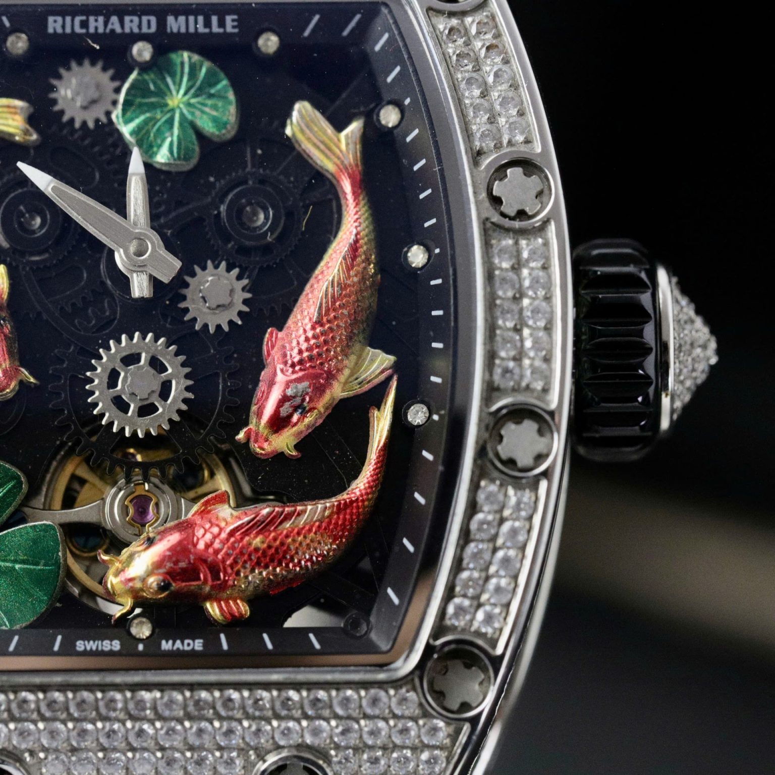 Richard Mille 42mm Replica Watch | Black Rubber Strap | Swiss 1:1 Grade Automatic - Image 5
