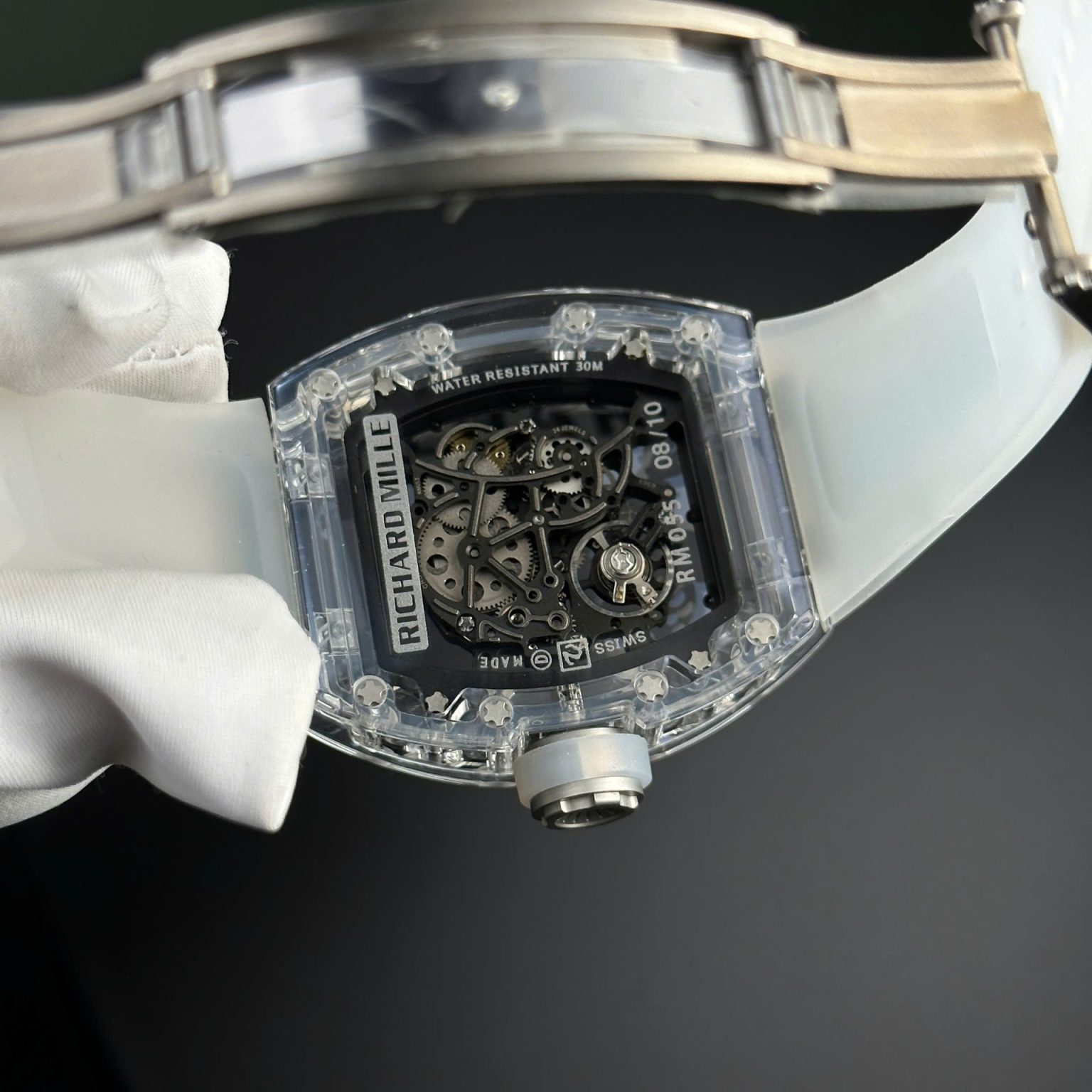 Richard Mille RM055 Sapphire Crystal 45mm | Swiss 1:1 Grade Manual Winding Replica Watch - Image 7