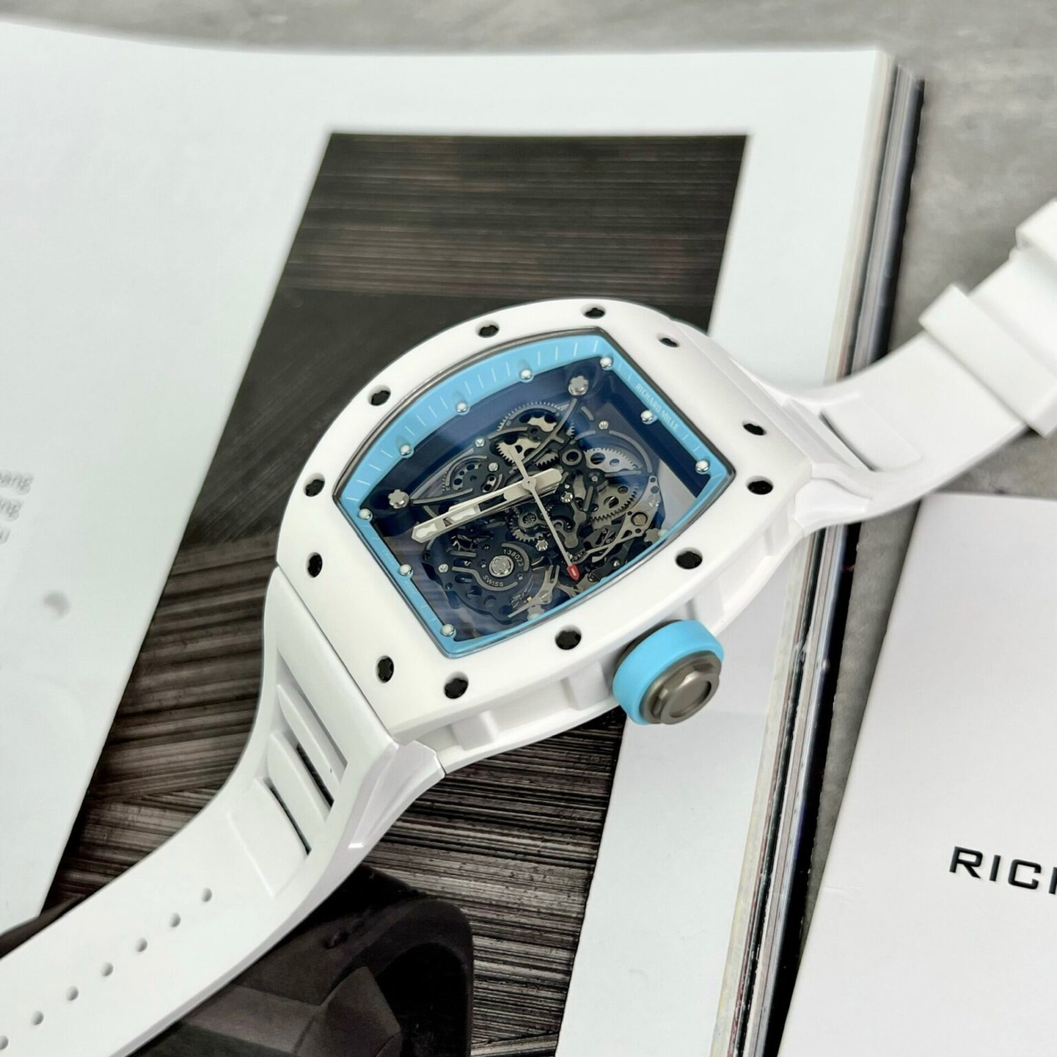 Richard Mille RM055 Bubba Watson White 45mm | Swiss 1:1 Grade Automatic Replica Watch - Image 3