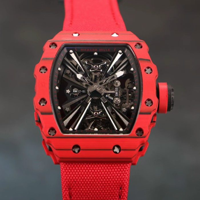 Richard Mille RM12-01 Tourbillon Carbon Red 40mm | Swiss 1:1 Grade Replica Watch