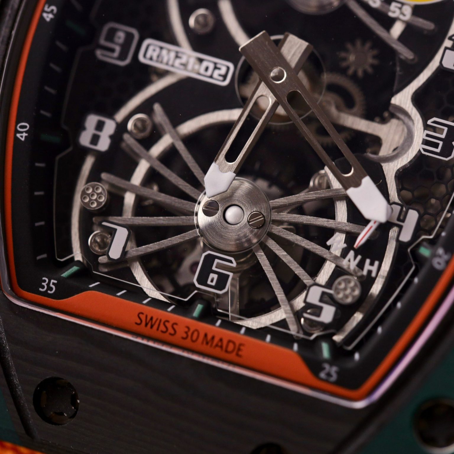 Richard Mille RM21-01 Tourbillon Carbon 43mm | Swiss 1:1 Grade Replica Watch - Image 5