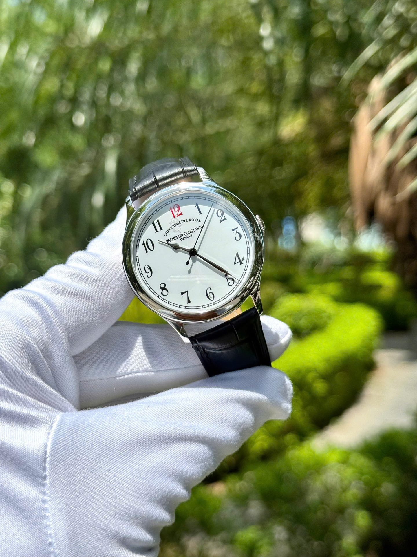 Vacheron Constantin Historiques Watch – Swiss 1:1 Grade – White Dial, Leather Strap (39mm) - Image 4