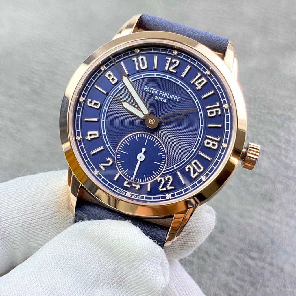 Patek Philippe Calatrava 5224R – Swiss 1:1 Grade Rubber Strap Tourbillon Watch - Image 3