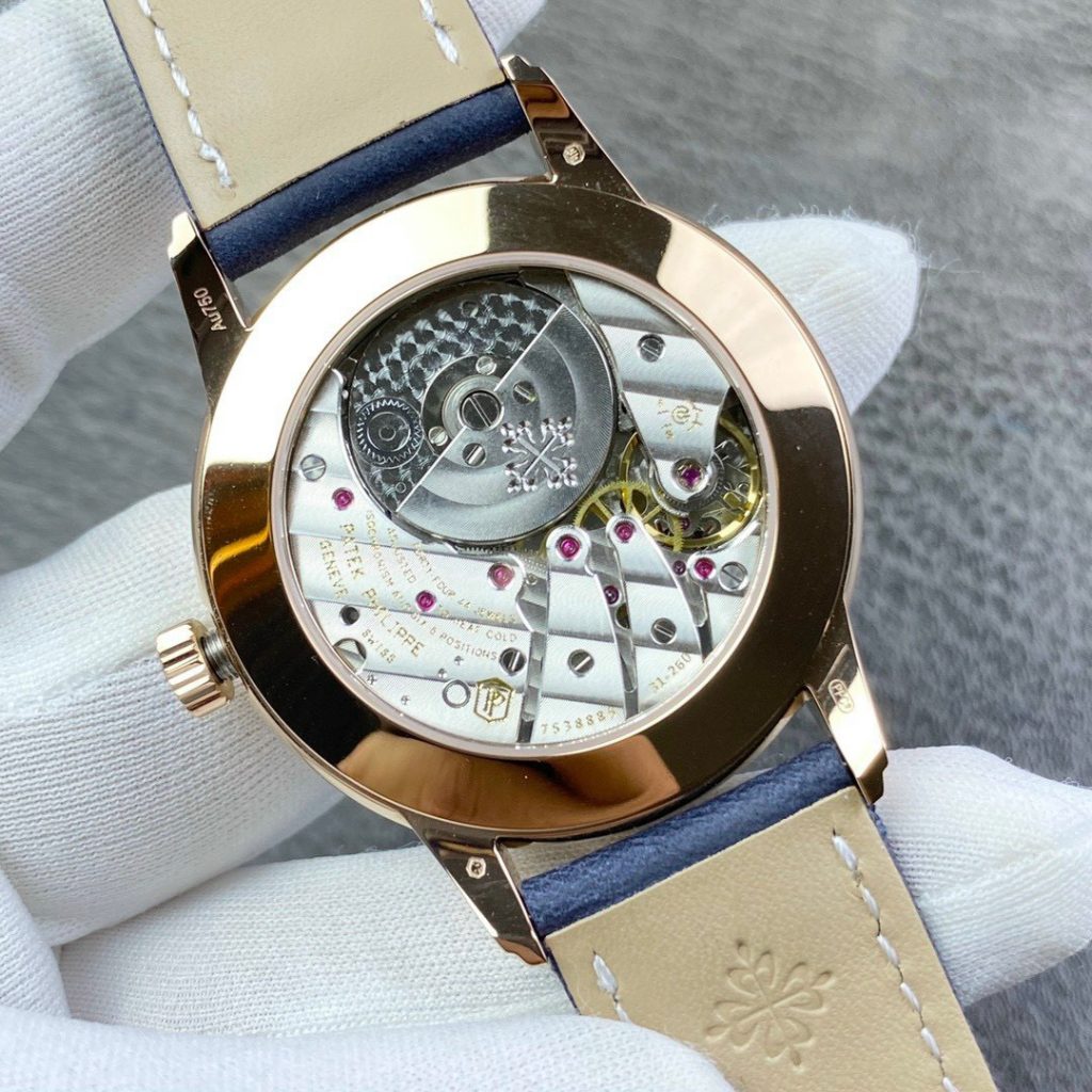 Patek Philippe Calatrava 5224R – Swiss 1:1 Grade Rubber Strap Tourbillon Watch - Image 6