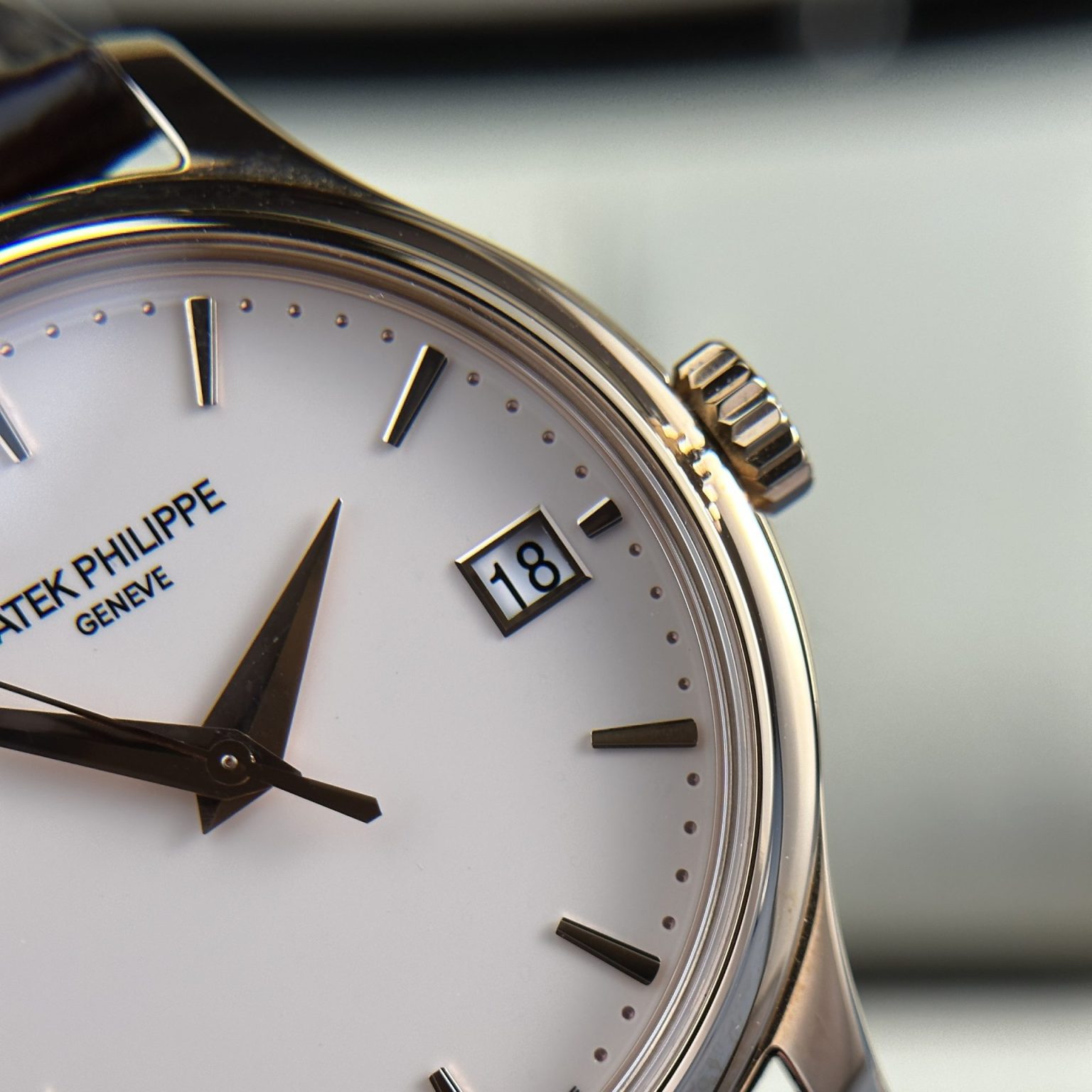 Patek Philippe Calatrava 5227R – Swiss 1:1 Grade Leather Strap Luxury Watch - Image 5