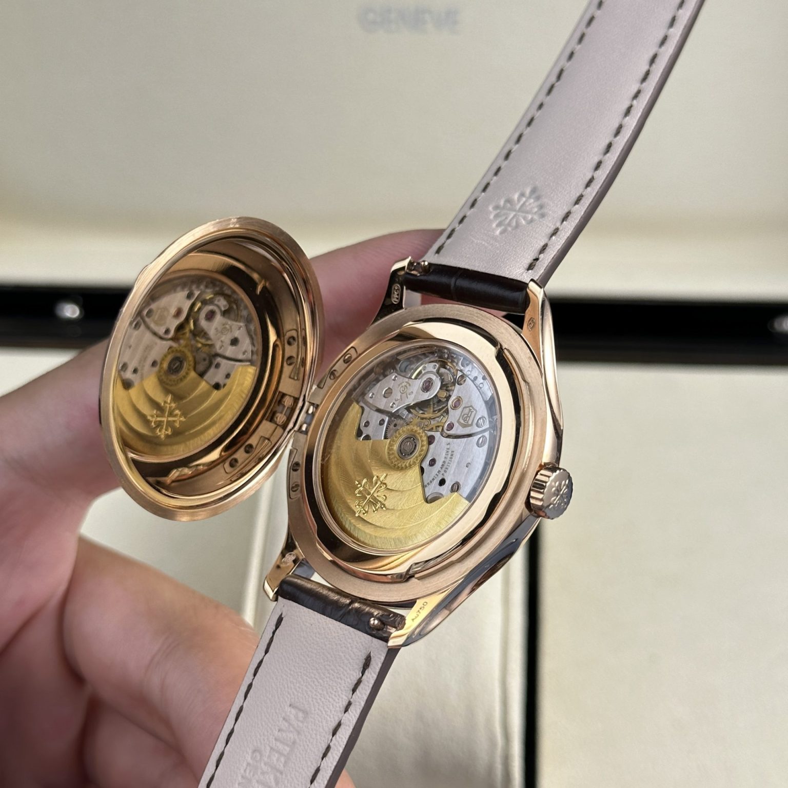 Patek Philippe Calatrava 5227R – Swiss 1:1 Grade Leather Strap Luxury Watch - Image 9