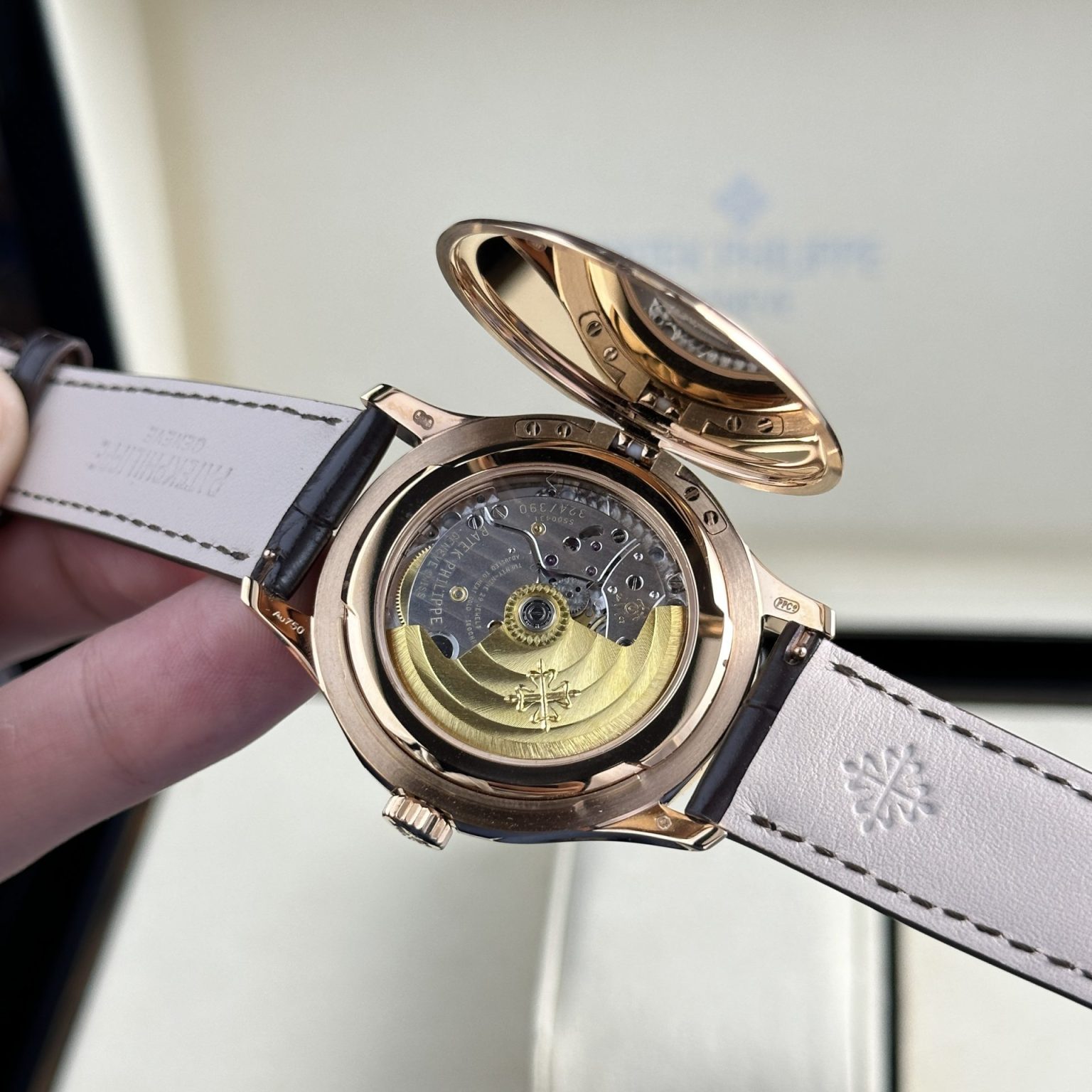 Patek Philippe Calatrava 5227R – Swiss 1:1 Grade Leather Strap Luxury Watch - Image 10