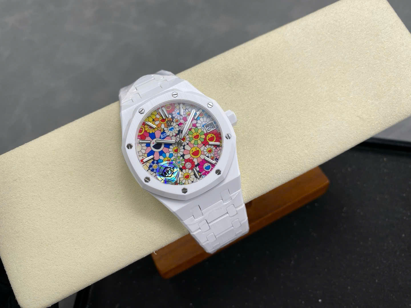 Audemars Piguet 15500 Sunflower – Swiss 1:1 Grade White Ceramic Watch