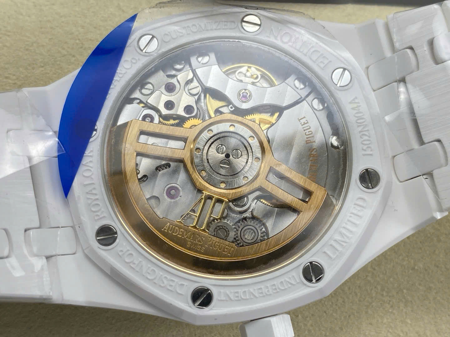 Audemars Piguet 15500 Sunflower – Swiss 1:1 Grade White Ceramic Watch - Image 9