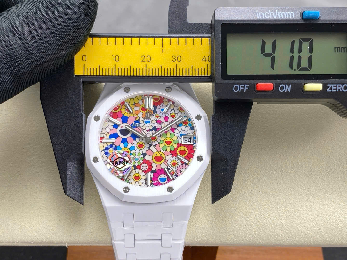 Audemars Piguet 15500 Sunflower – Swiss 1:1 Grade White Ceramic Watch - Image 14