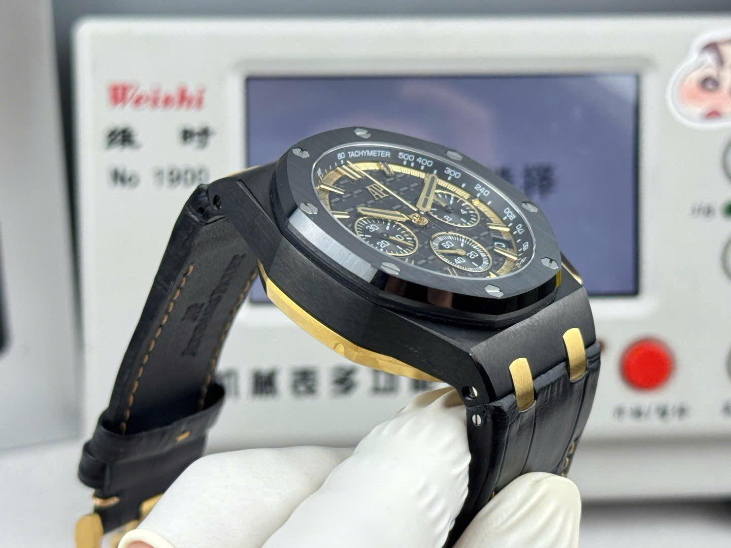 Audemars Piguet Royal Oak Offshore 26420CE – Swiss 1:1 Grade Black Ceramic Chronograph Watch - Image 5