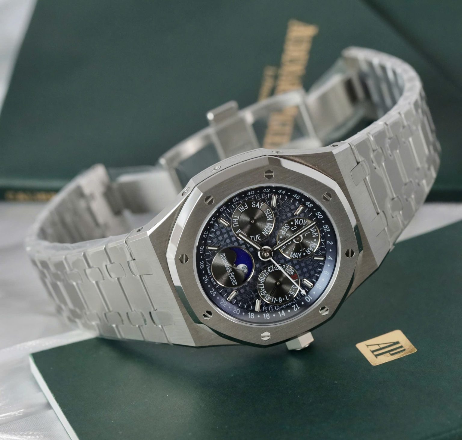 Audemars Piguet Royal Oak 26574TI Blue Dial Watch | Swiss 1:1 Grade | 41mm - Image 4