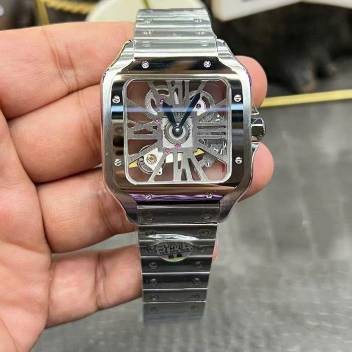 Cartier Santos CRWHSA0015 Skeleton Dial Swiss 1:1 Grade Watch