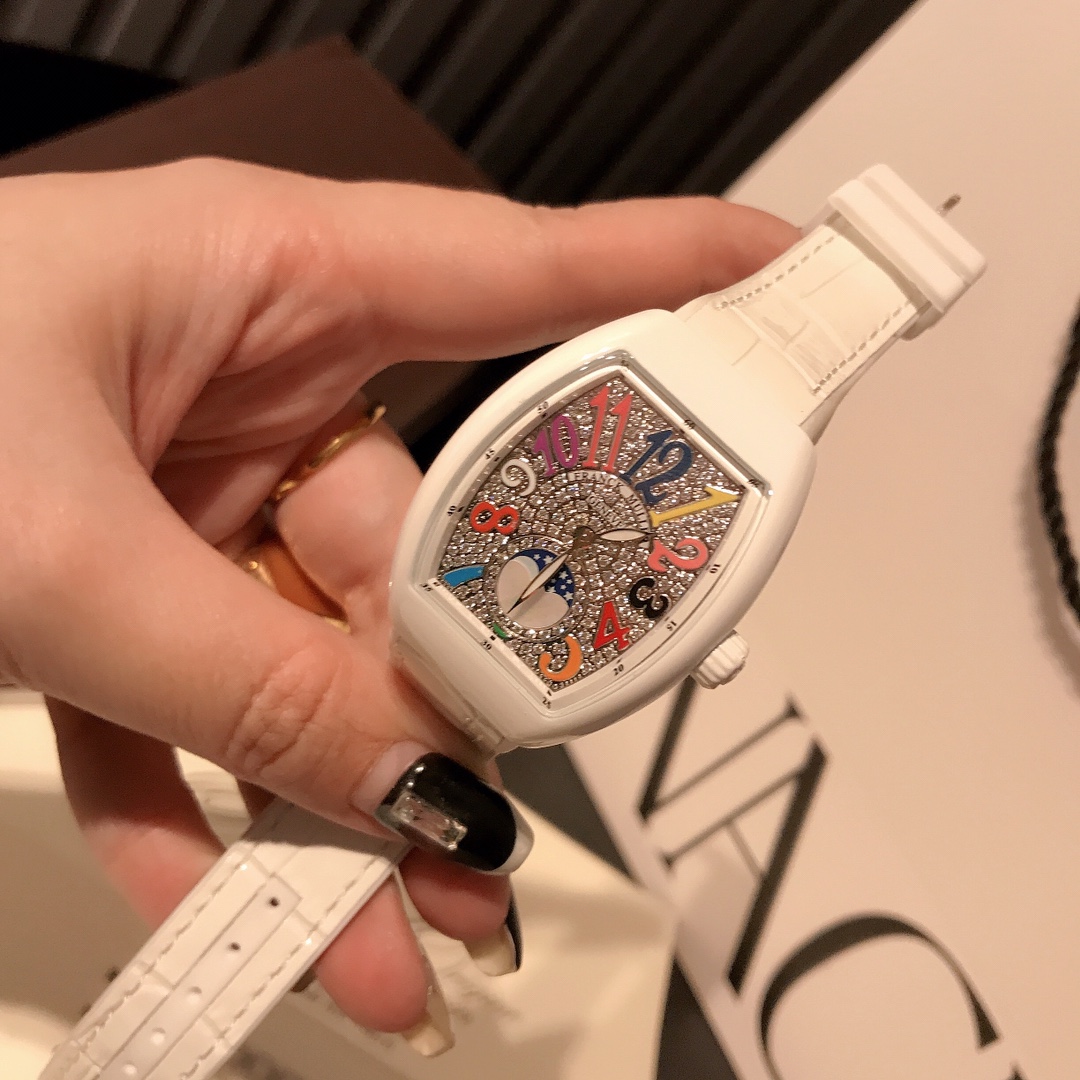 Franck Muller V32 32mm White – Swiss 1:1 Grade Watch - Image 4