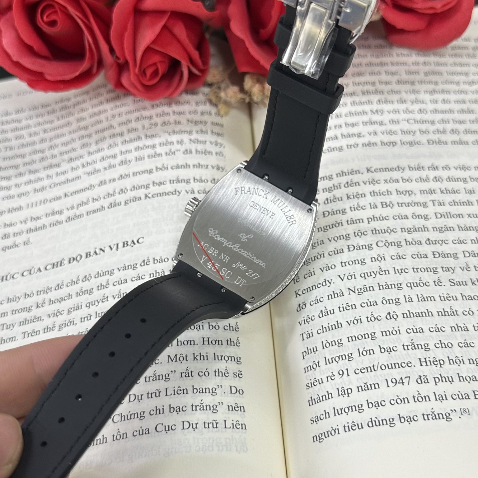 Franck Muller V45 Curvex Full Baguette 44mm Steel – Swiss 1:1 Grade Watch - Image 10