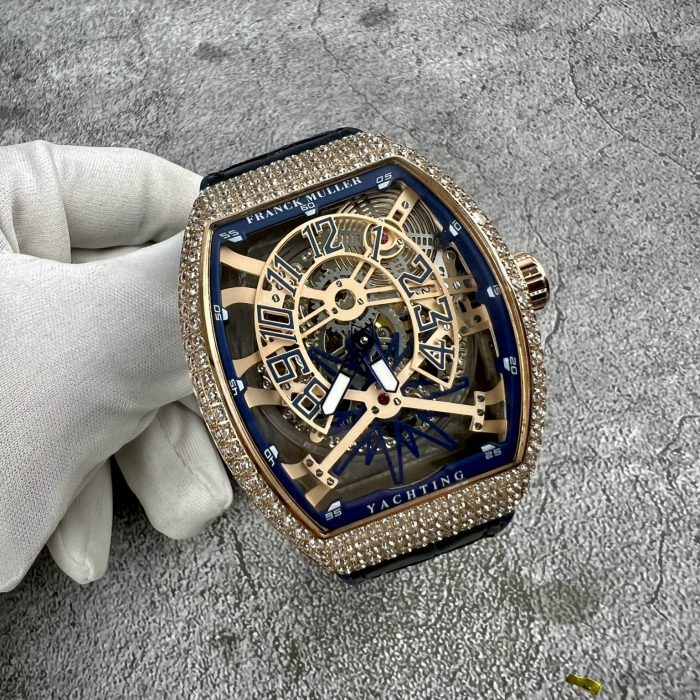 Franck Muller Yachting Skeleton 44mm Black – Swiss 1:1 Grade Watch