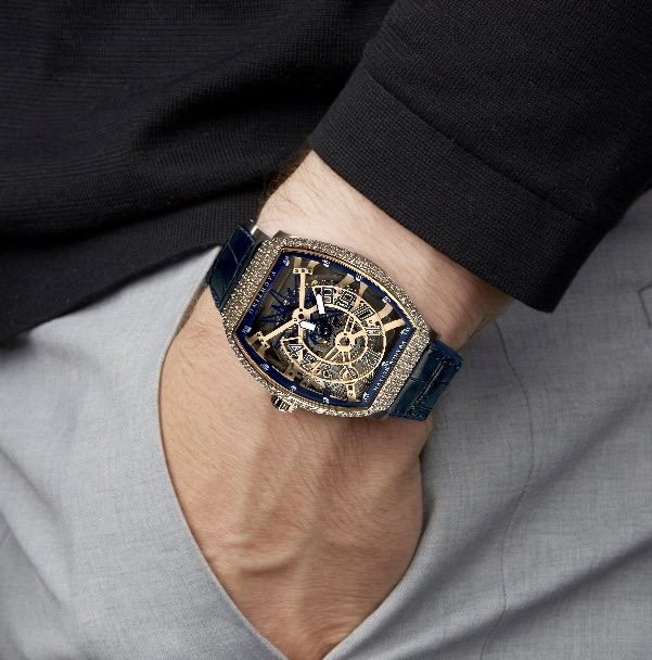 Franck Muller Yachting Skeleton 44mm Black – Swiss 1:1 Grade Watch - Image 2