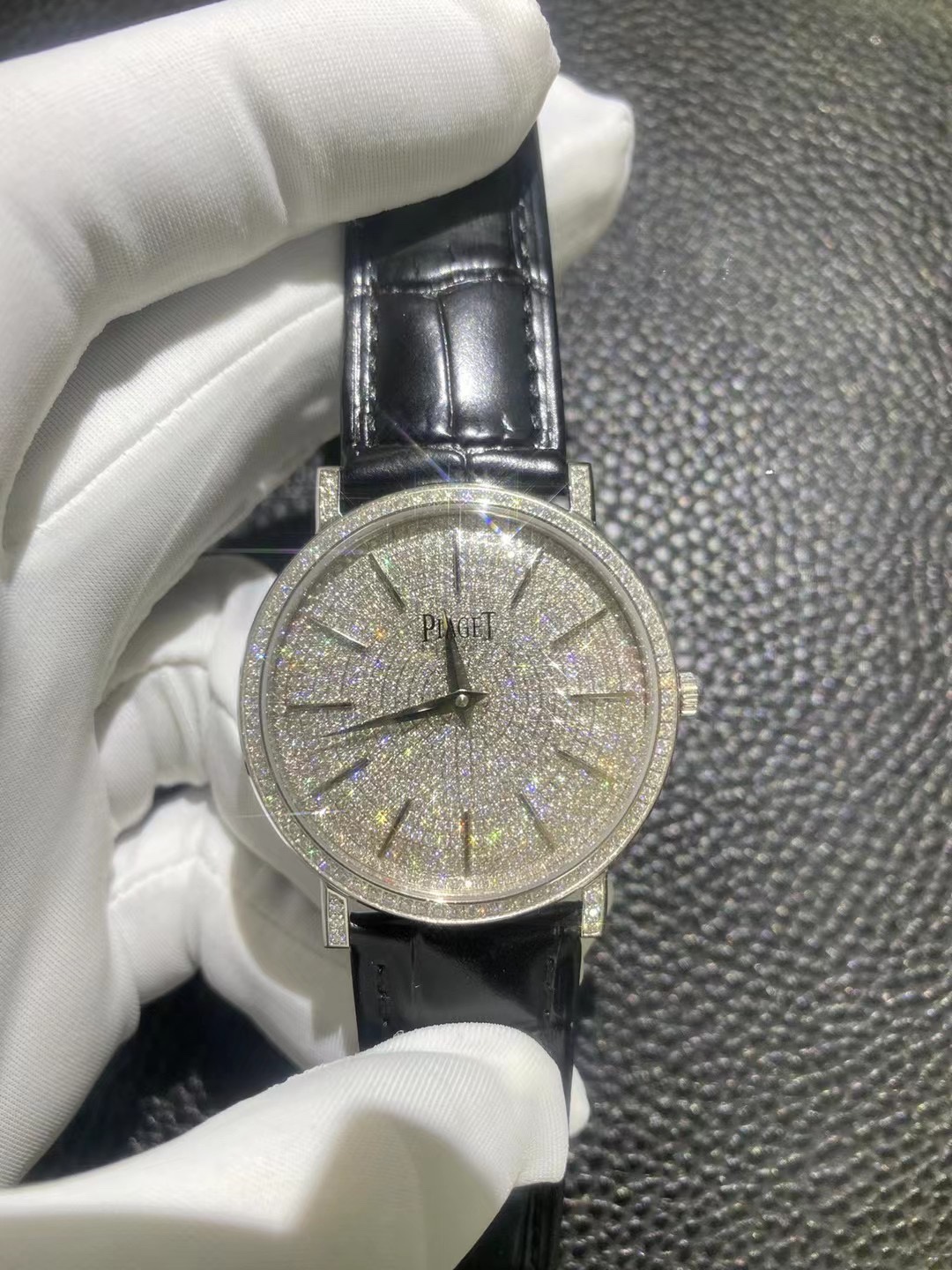 Piaget Altiplano G0A36129 Full Diamond Custom – 38mm Swiss Automatic Watch - Image 4