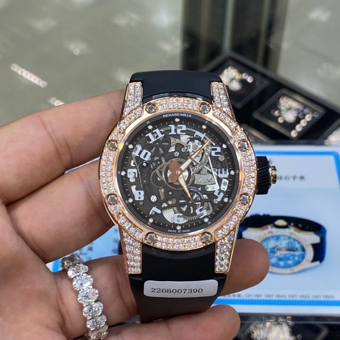 Richard Mille RM6301 Full Diamond Custom – 42mm Swiss 1:1 Grade Automatic Watch