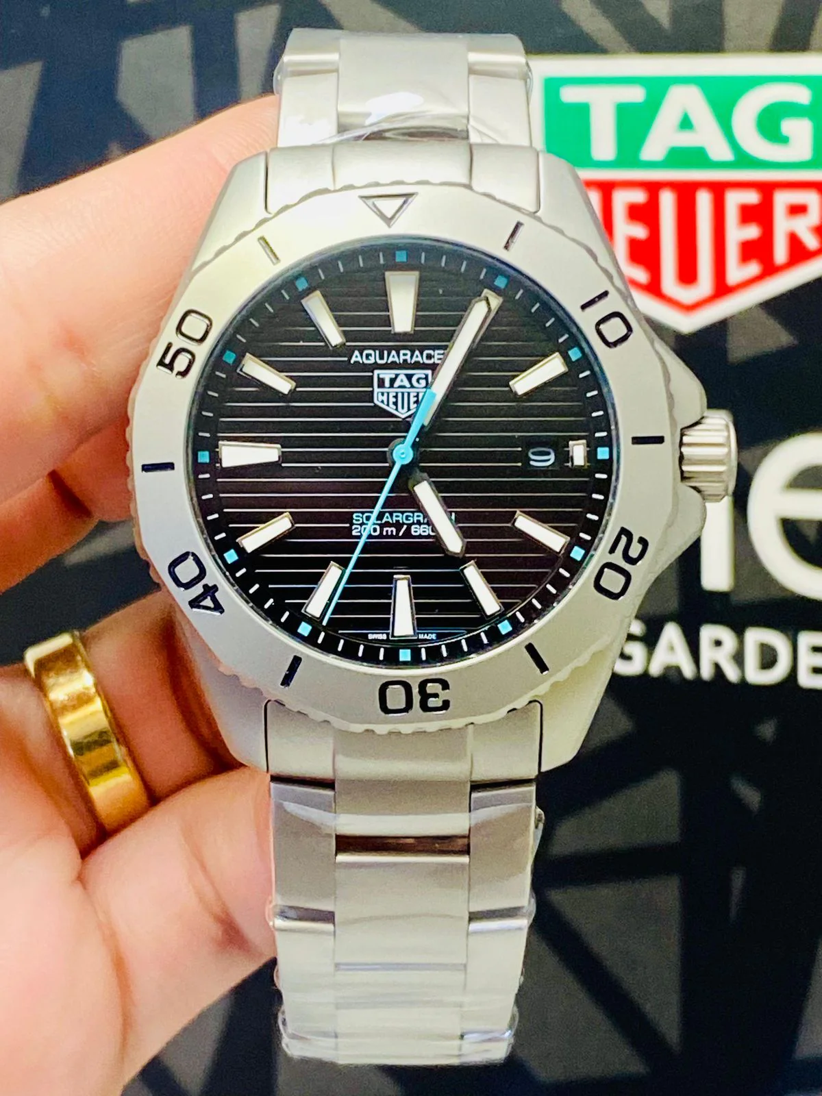 ⭐ TAG Heuer Aquaracer Professional 200 Solargraph – Euro Grade Automatic (Black Sunray Dial)