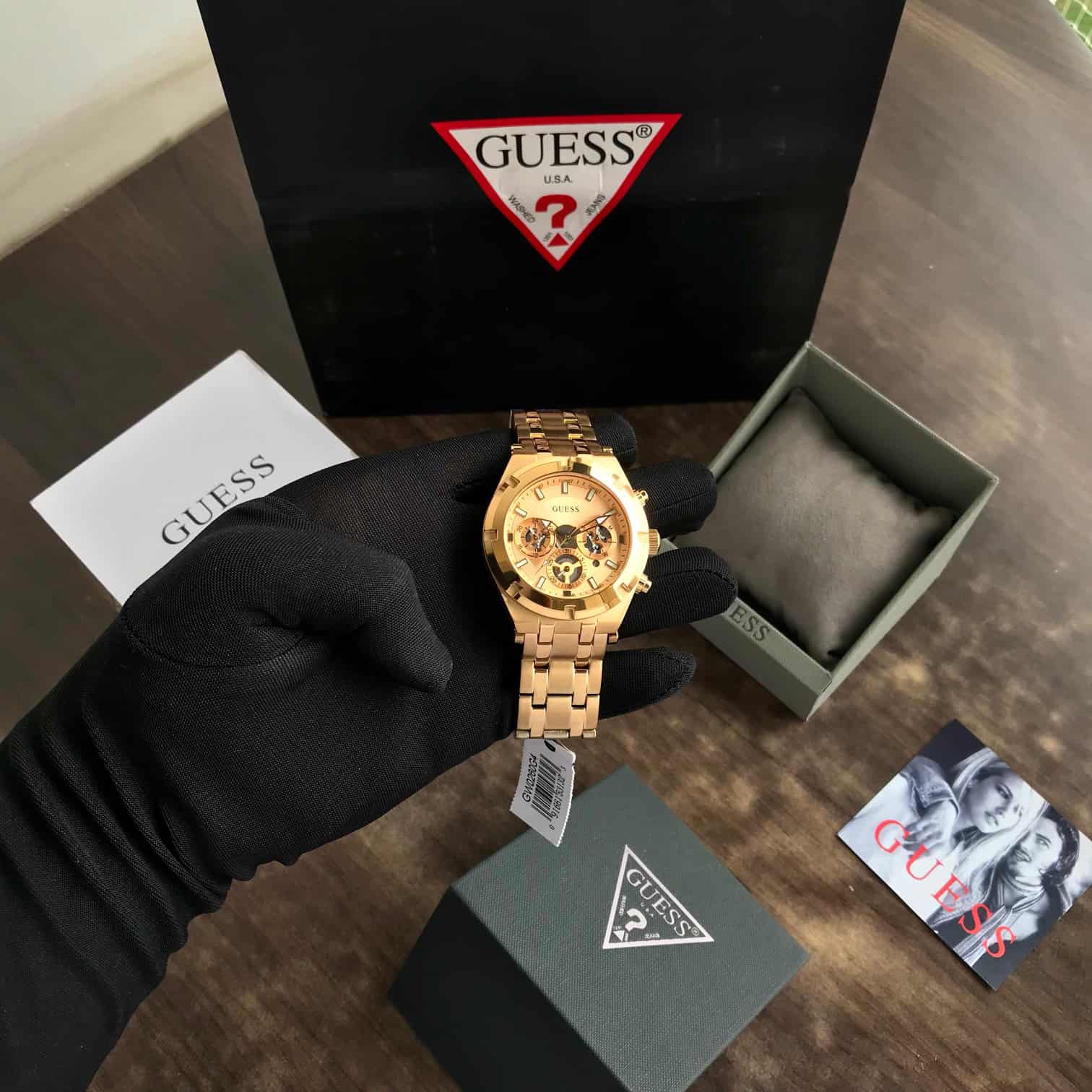 Guess GW0260G4 Chronograph Gold Tone Stainless Steel Men’s Watch - Image 6