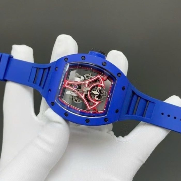 Richard Mille RM52-03 Paris Saint-Germain Tourbillon Ceramic Blue 40x48mm – Swiss 1:1 Grade Watch