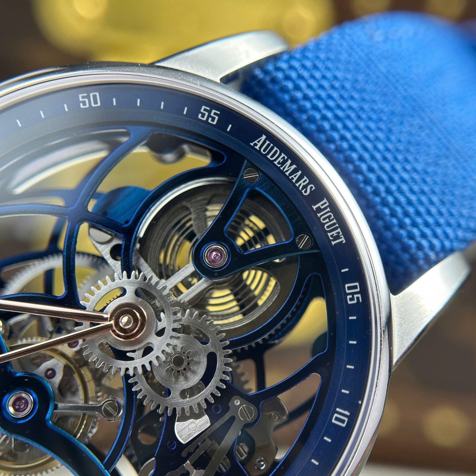 Audemars Piguet 26600 Tourbillon Openworked Blue 41mm – Swiss 1:1 Grade Watch - Image 3