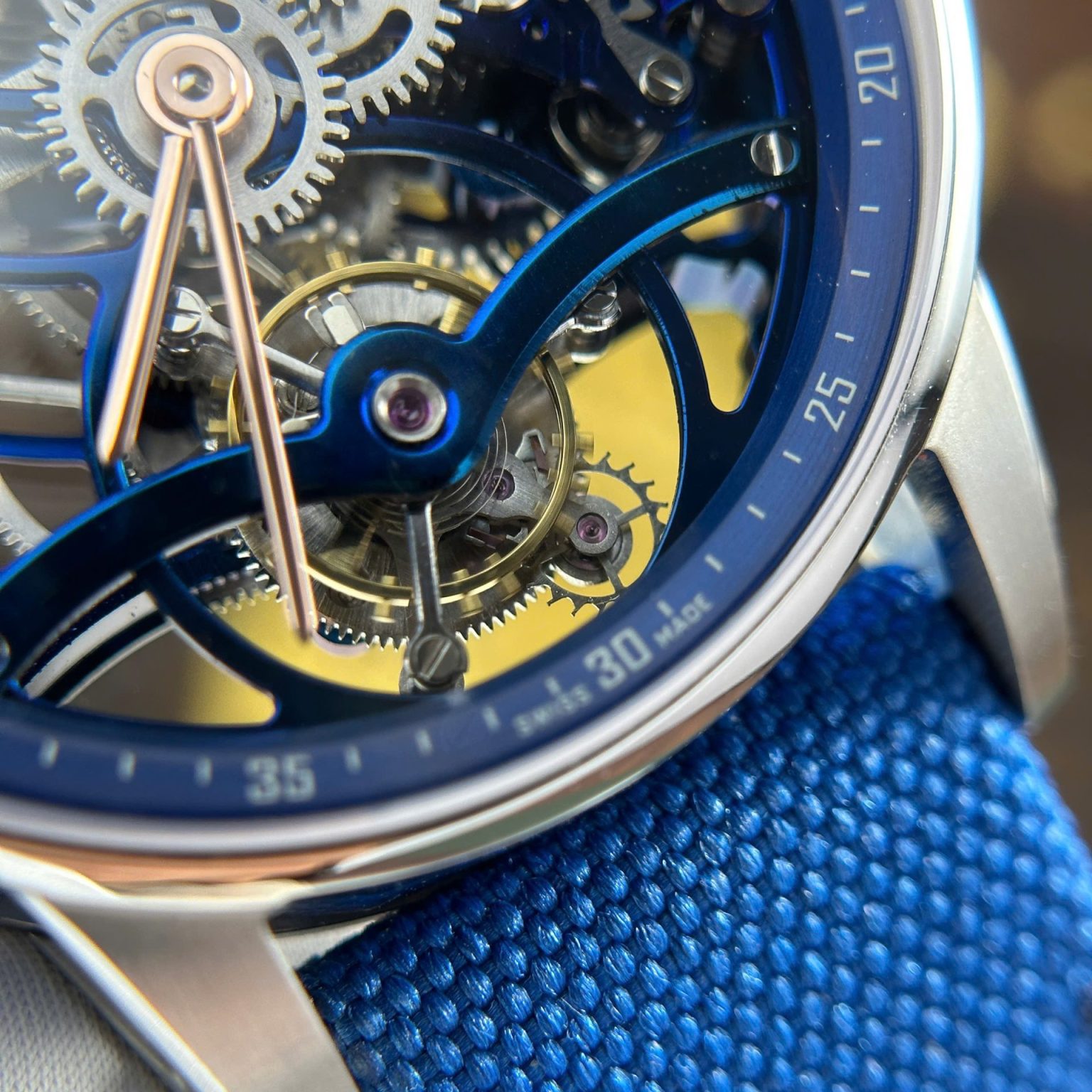 Audemars Piguet 26600 Tourbillon Openworked Blue 41mm – Swiss 1:1 Grade Watch - Image 5